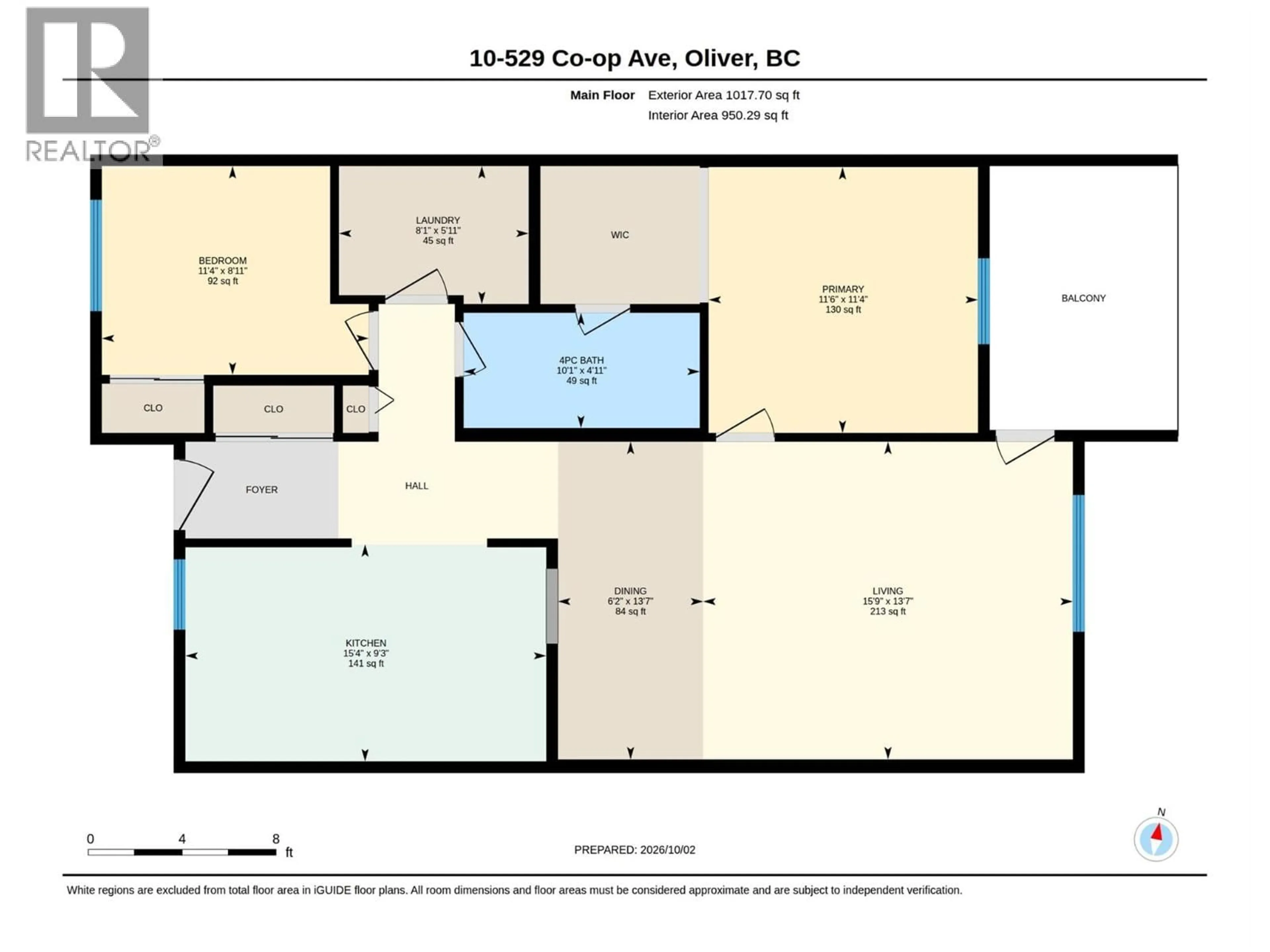 Floor plan for 10 - 529 CO-OP AVENUE, Oliver British Columbia V0H1T0