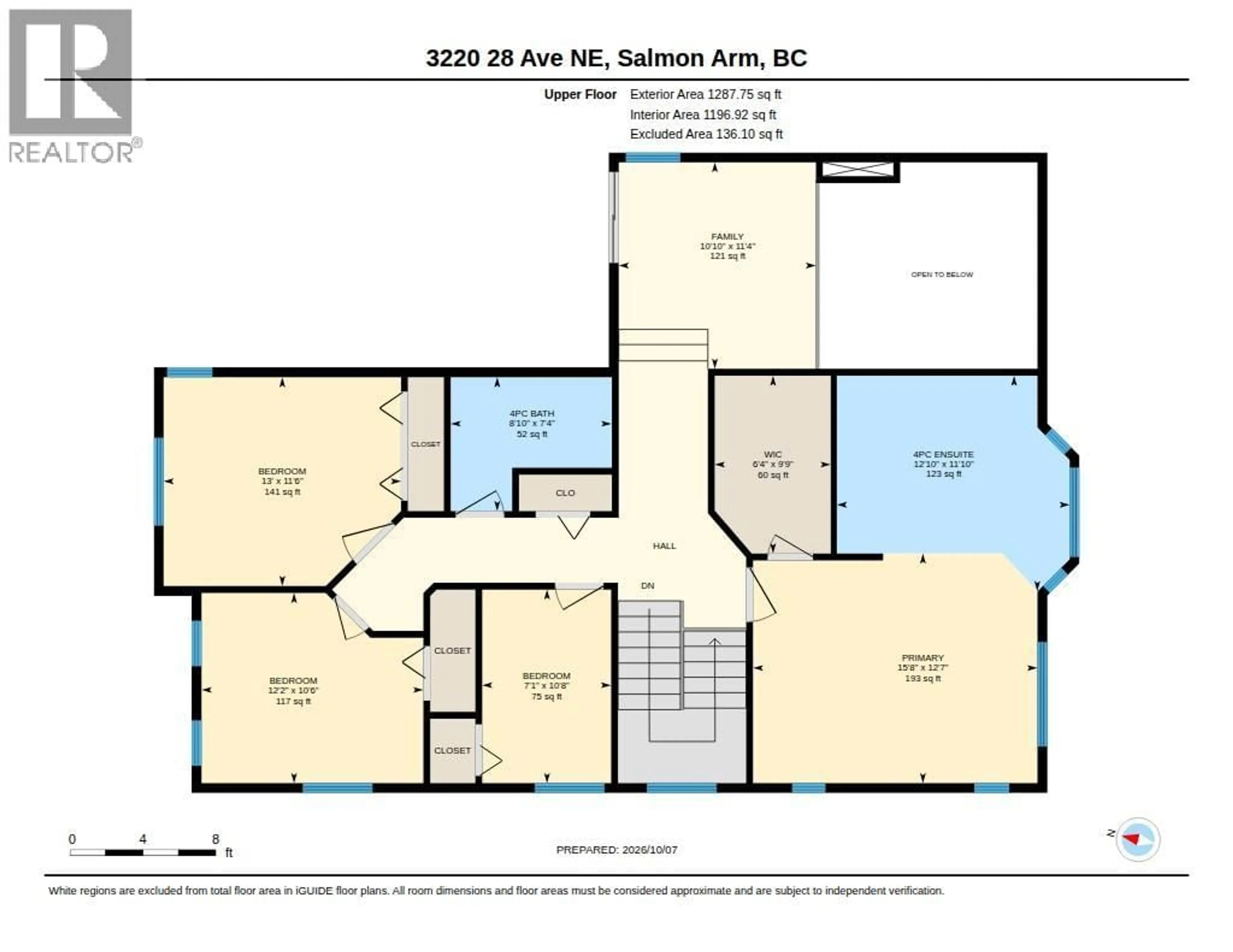 Floor plan for 3220 28 AVENUE NORTHEAST, Salmon Arm British Columbia V1E3G1