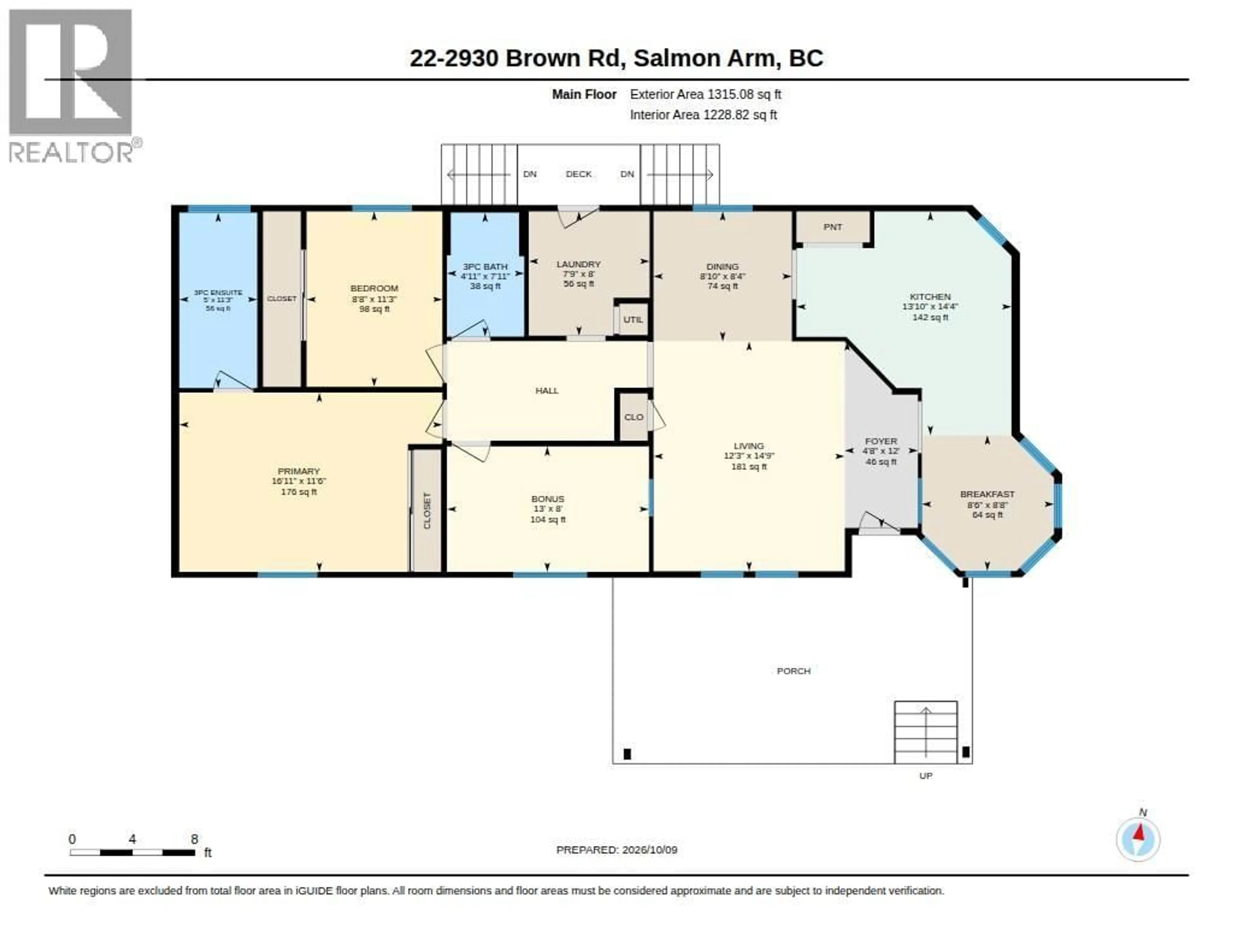 Floor plan for 22 - 2930 BROWN ROAD SOUTHWEST, Salmon Arm British Columbia V1E3K3