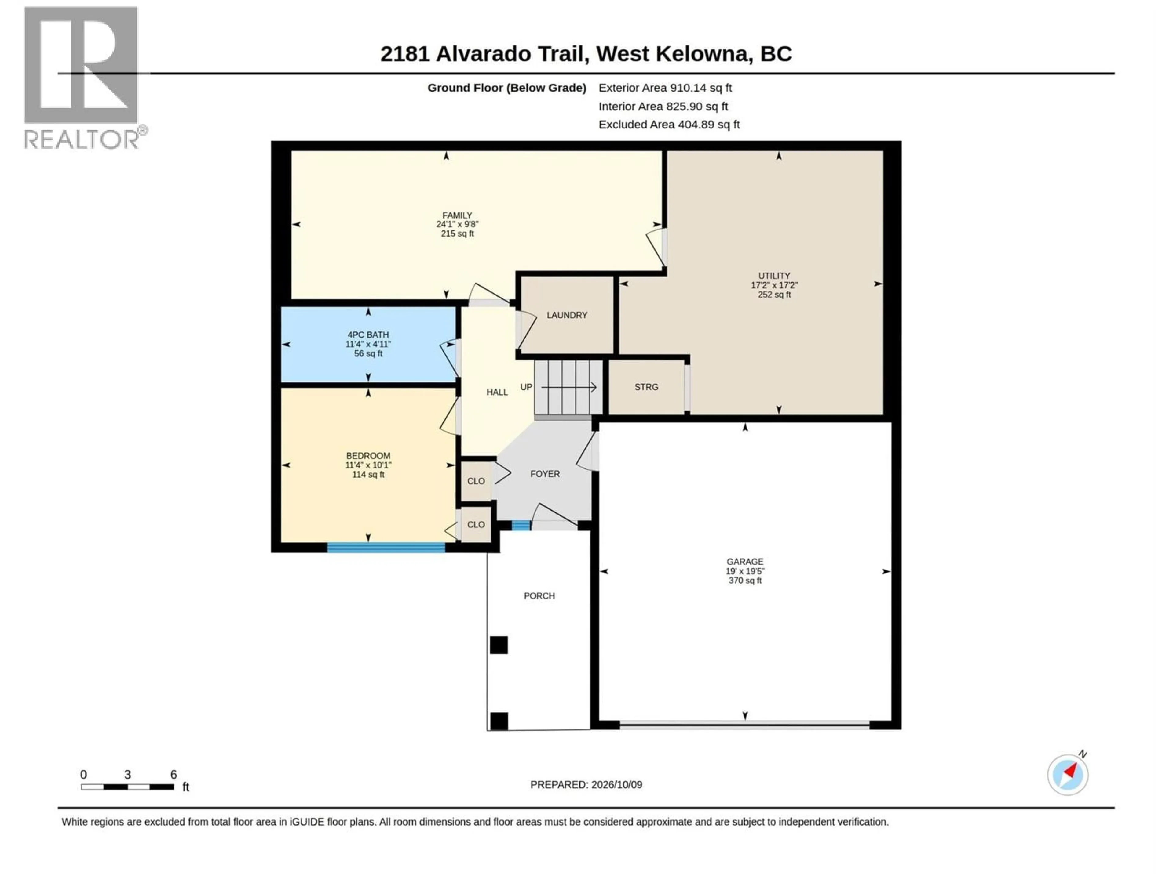 Floor plan for 2181 ALVARADO TRAIL, Westbank British Columbia V4T3B8