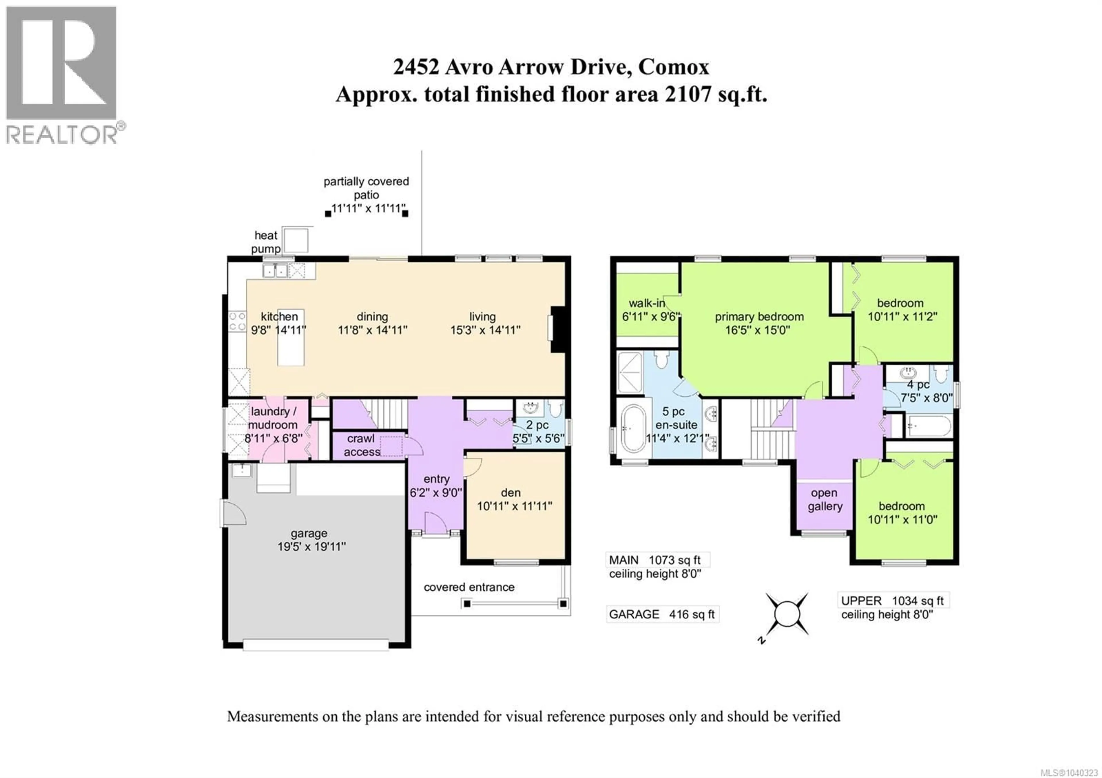 Floor plan for 2452 AVRO ARROW DRIVE, Comox British Columbia V9M0A6