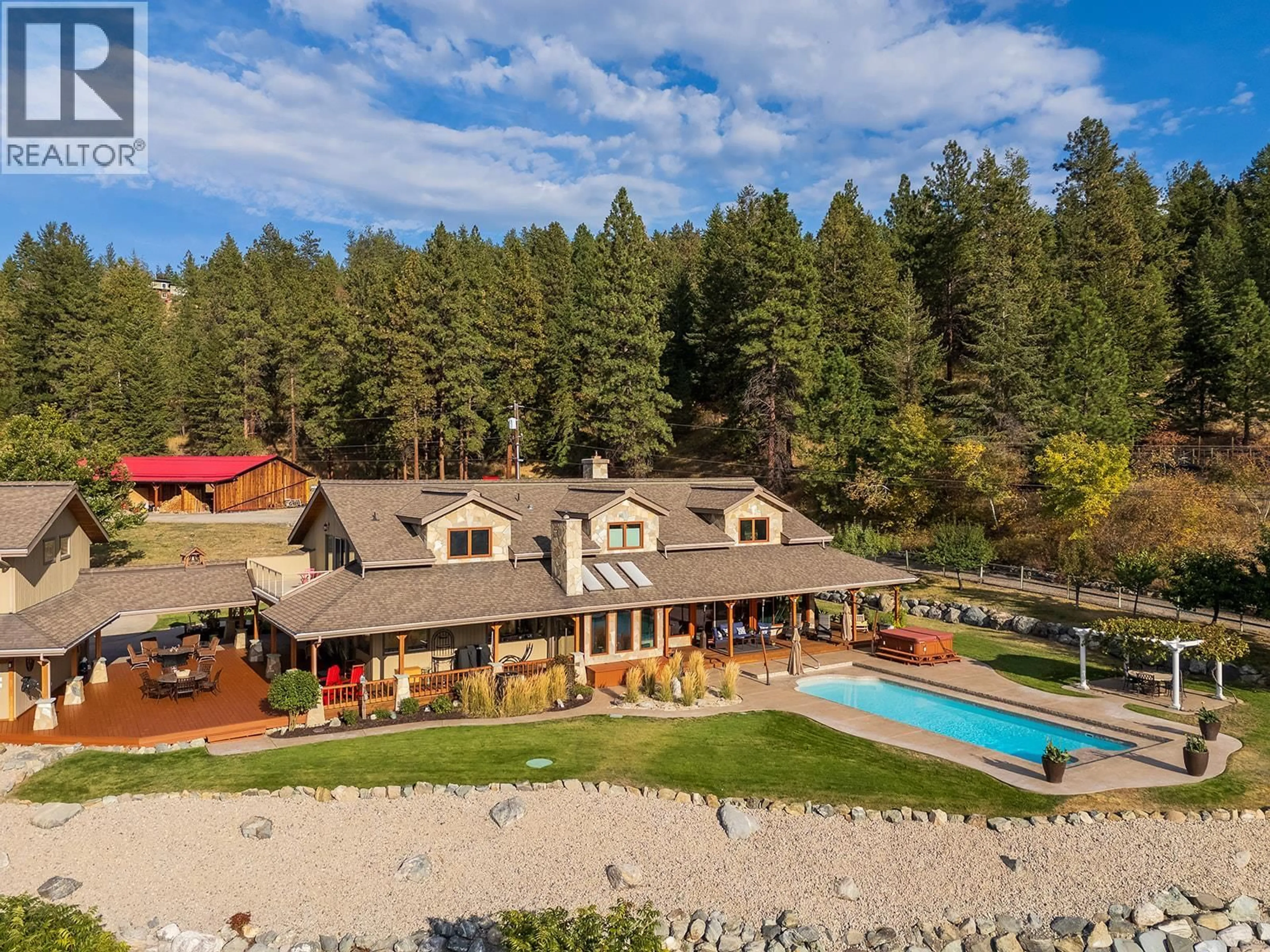 A pic from outside/outdoor area/front of a property/back of a property/a pic from drone, unknown for 5705 UPPER BOOTH N ROAD, Kelowna British Columbia V1X7V7
