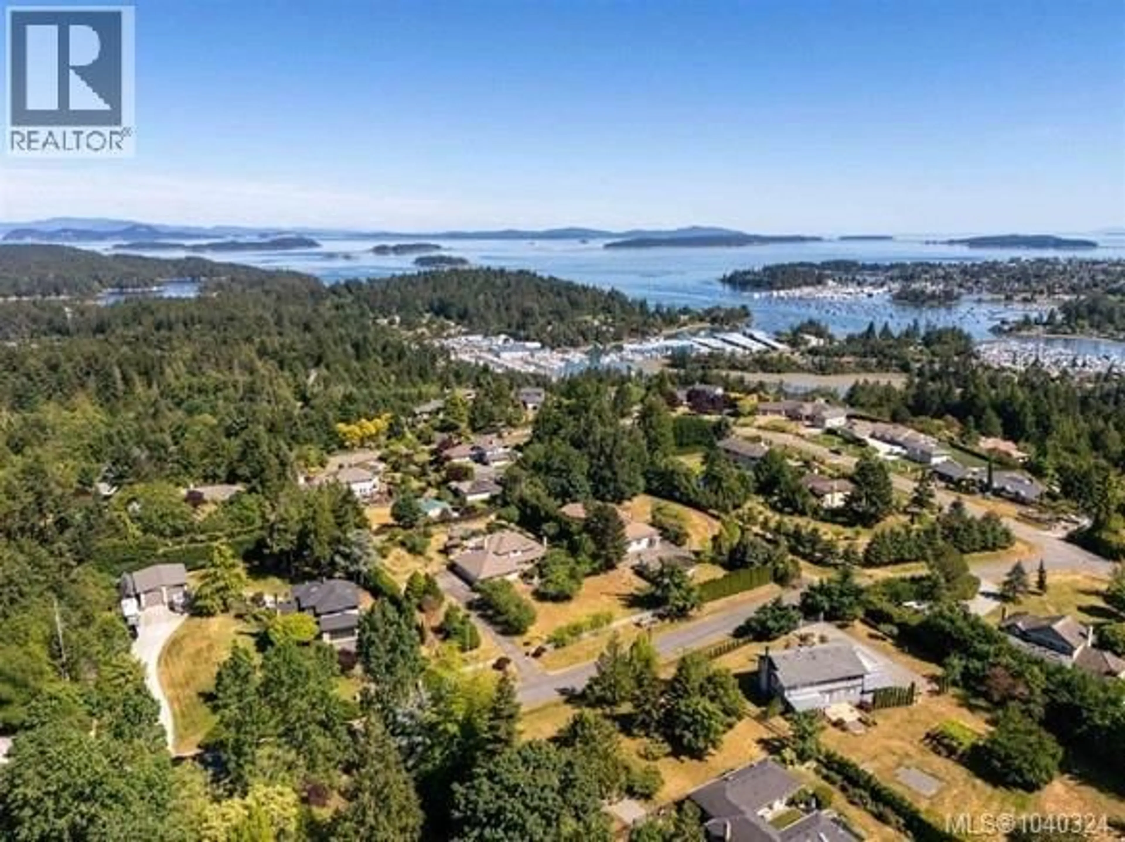 A pic from outside/outdoor area/front of a property/back of a property/a pic from drone, water/lake/river/ocean view for 11109 TANAGER ROAD, North Saanich British Columbia V8L5N5