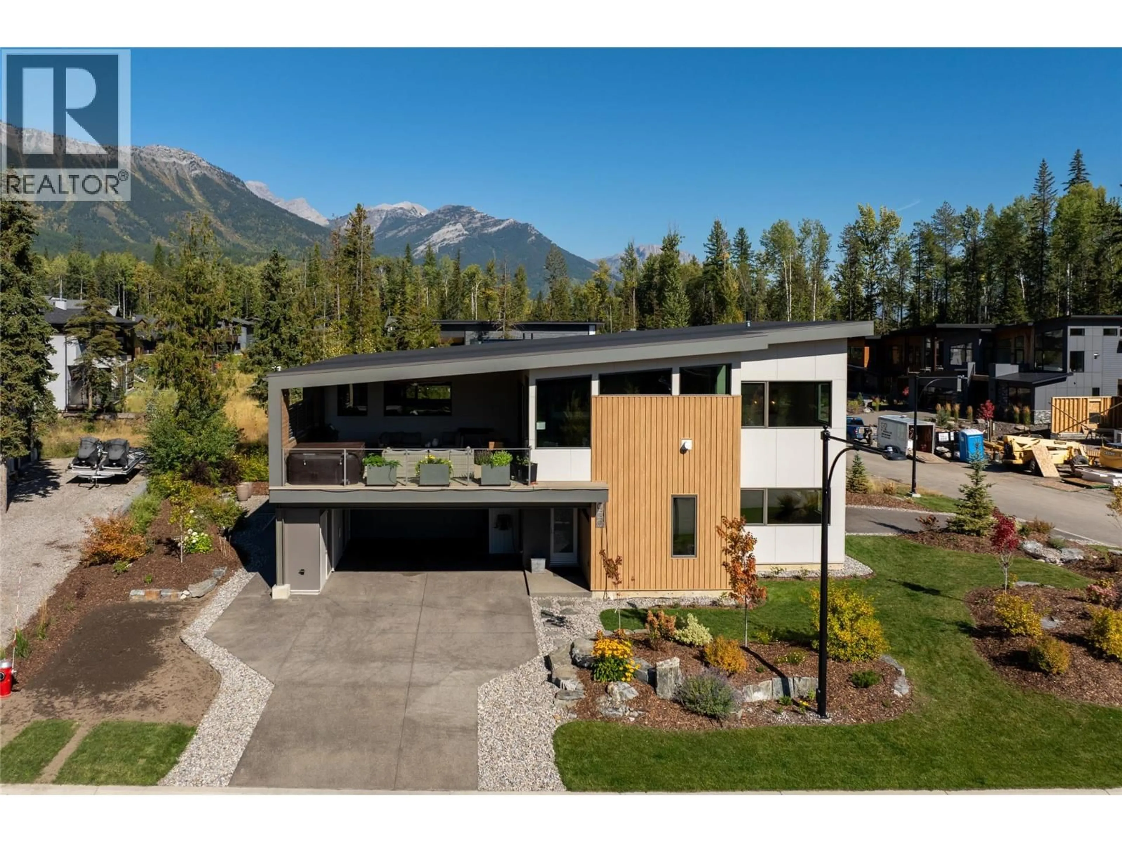 A pic from outside/outdoor area/front of a property/back of a property/a pic from drone, mountain view for 1 HUCKLEBERRY PLACE, Fernie British Columbia V0B1M1