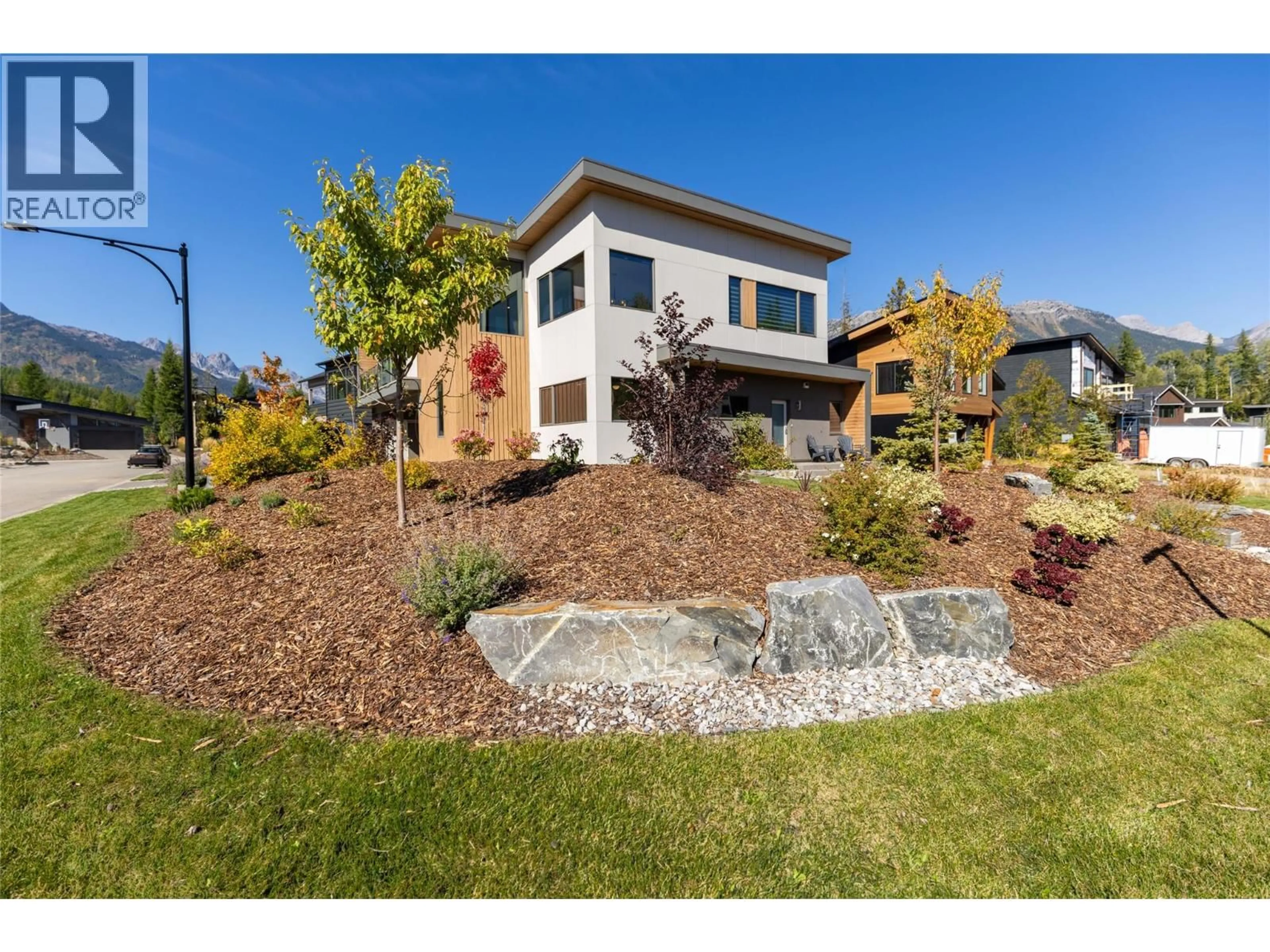 Home with vinyl exterior material, street for 1 HUCKLEBERRY PLACE, Fernie British Columbia V0B1M1