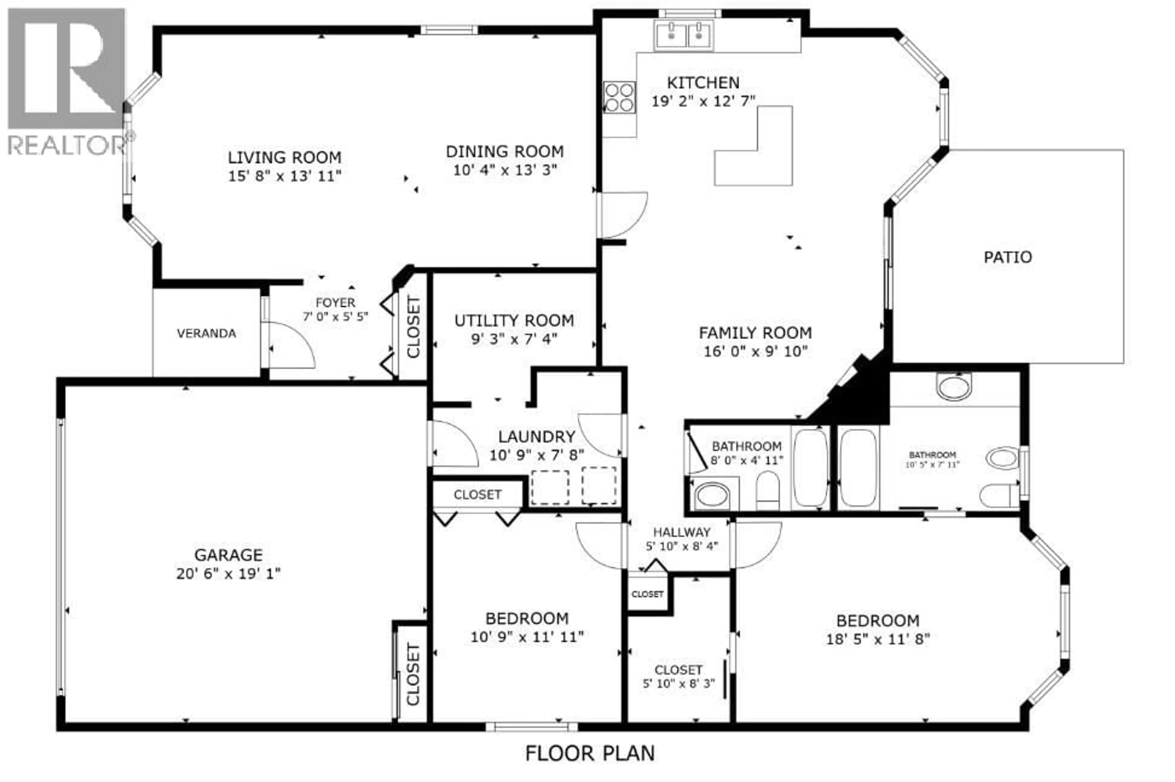 Floor plan for 85 - 595 YATES ROAD, Kelowna British Columbia V1V1P8