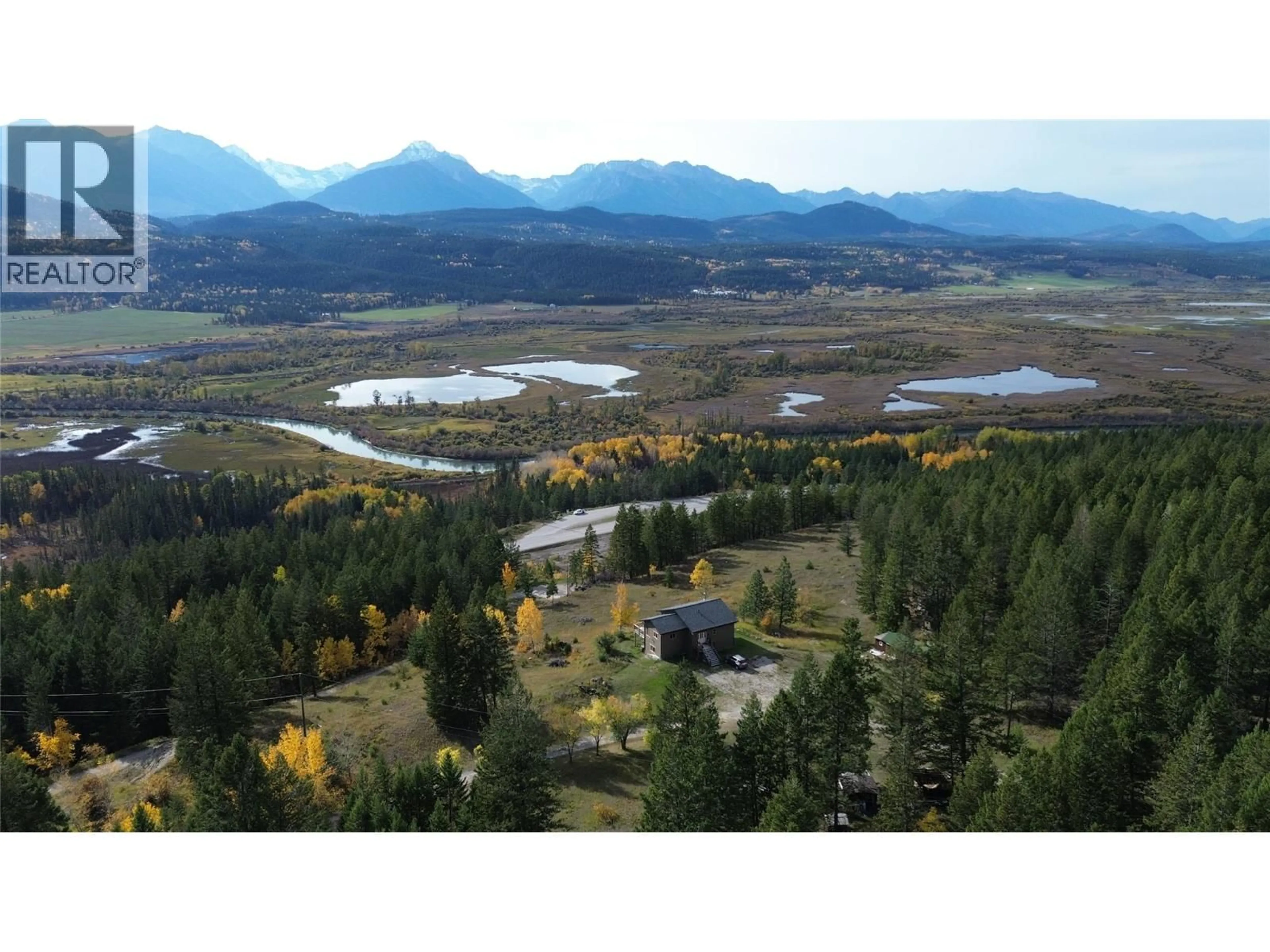 A pic from outside/outdoor area/front of a property/back of a property/a pic from drone, mountain view for 2660 95 HIGHWAY, Brisco British Columbia V0A1B0