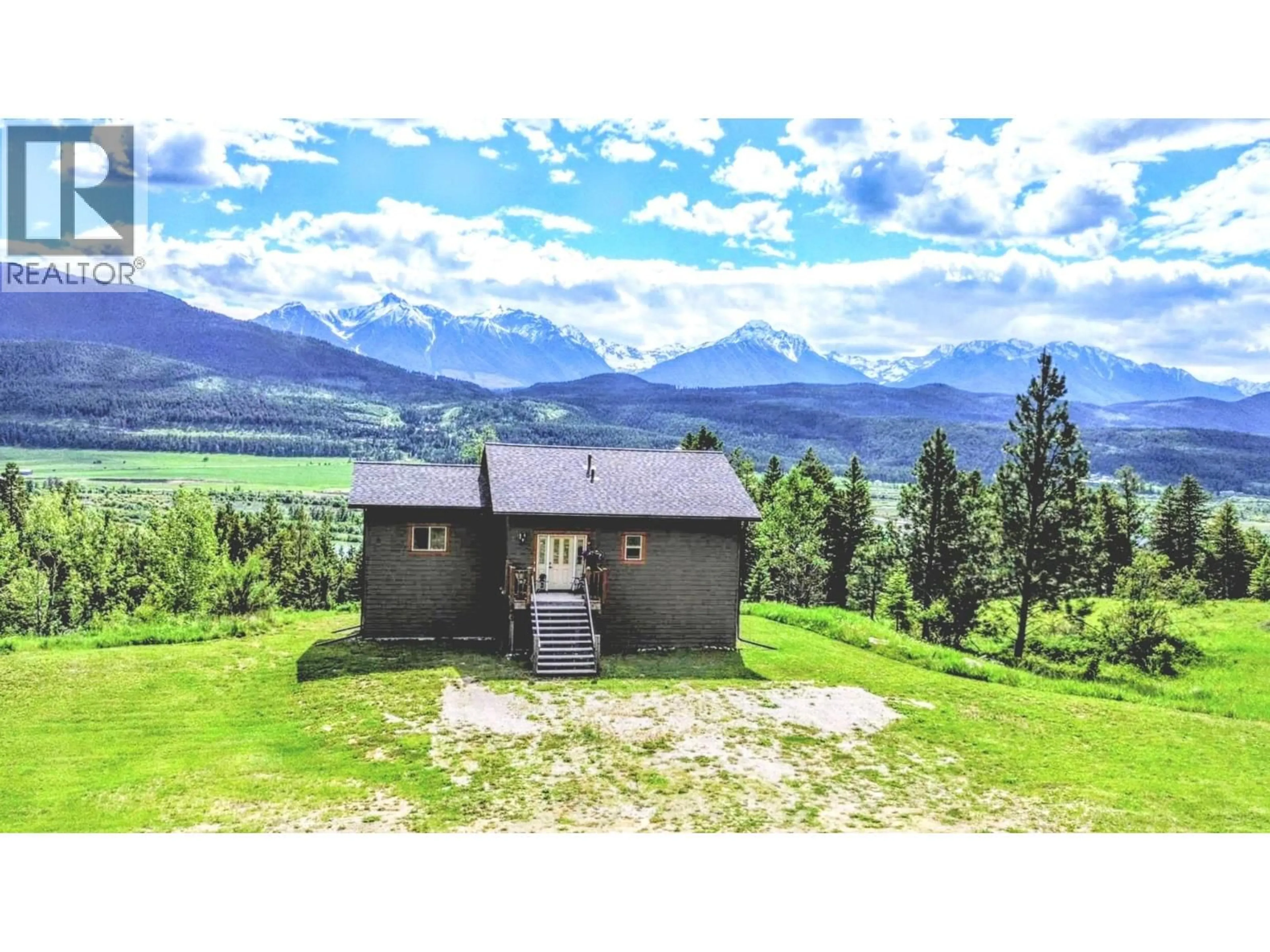 A pic from outside/outdoor area/front of a property/back of a property/a pic from drone, mountain view for 2660 95 HIGHWAY, Brisco British Columbia V0A1B0