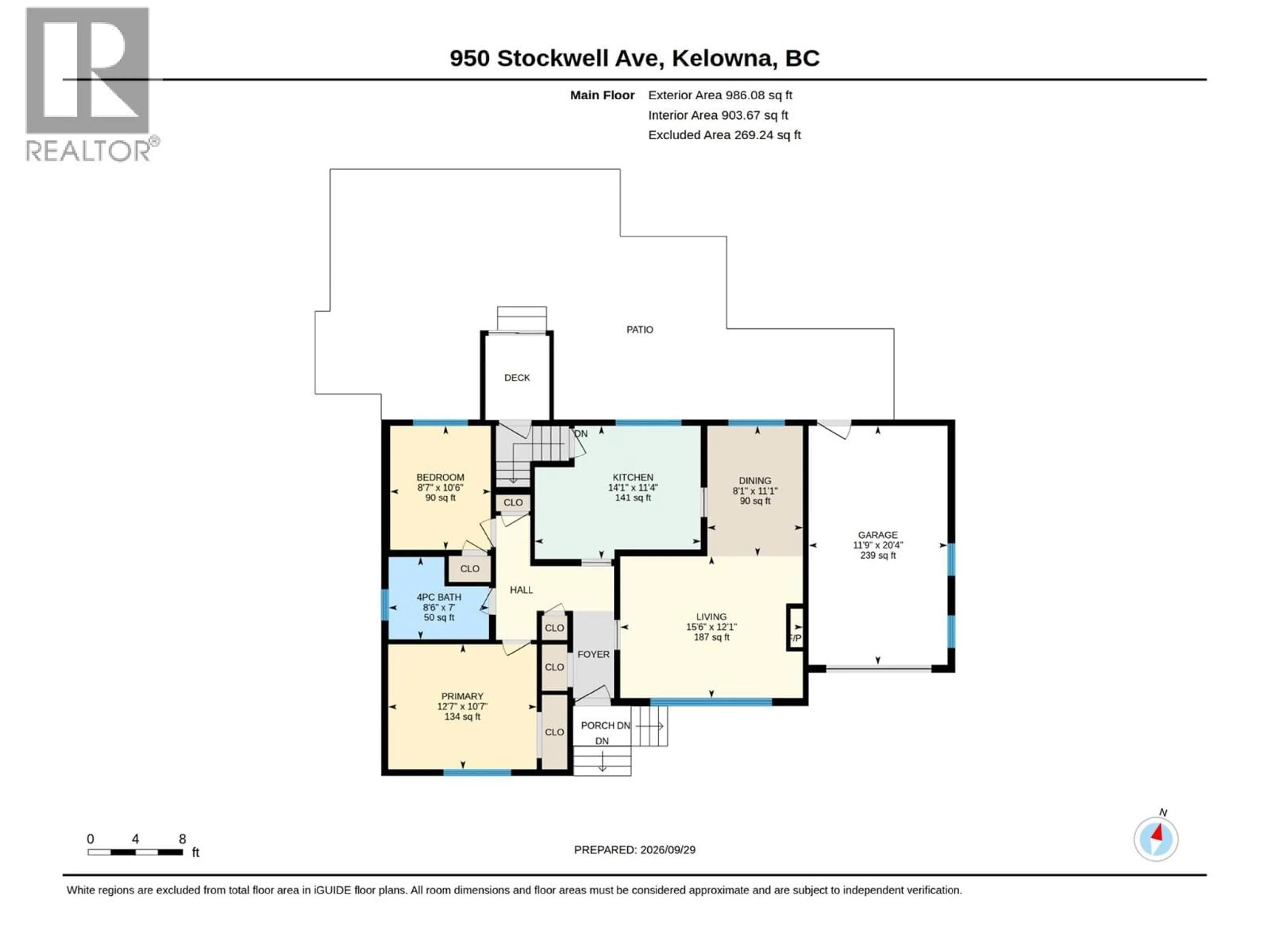 Floor plan for 950 & 952 STOCKWELL AVENUE, Kelowna British Columbia V1Y6W2