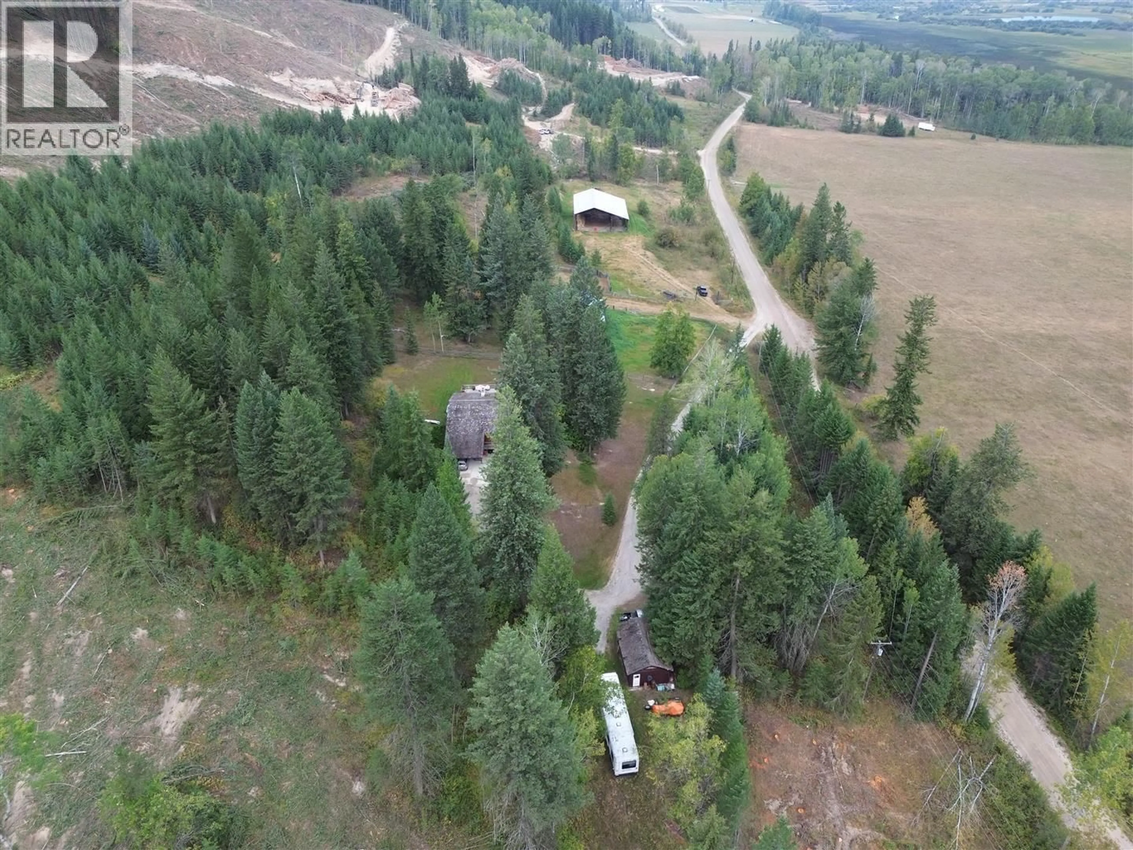 A pic from outside/outdoor area/front of a property/back of a property/a pic from drone, forest/trees view for 3918 SANBORN ROAD, Parson British Columbia V0A1L0
