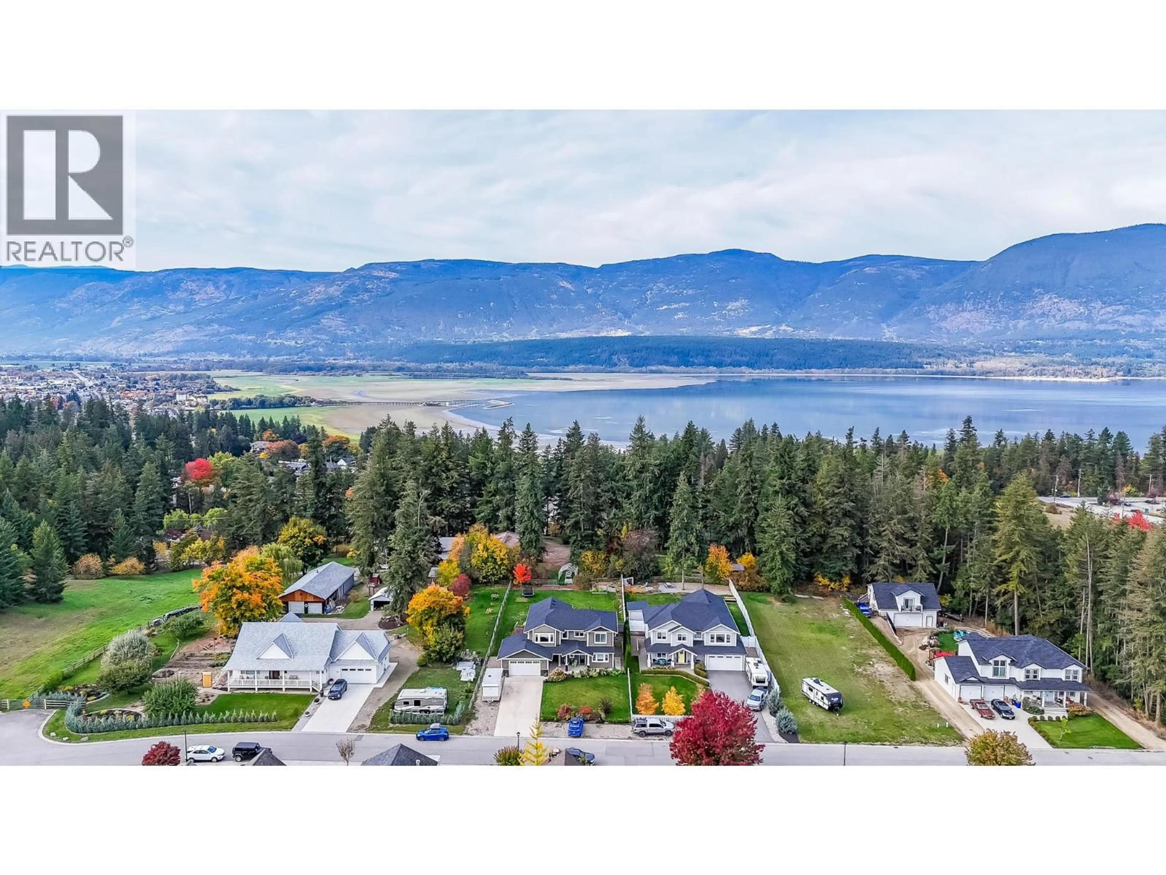 A pic from outside/outdoor area/front of a property/back of a property/a pic from drone, water/lake/river/ocean view for 1791 22 STREET NORTHEAST, Salmon Arm British Columbia V1E3M9