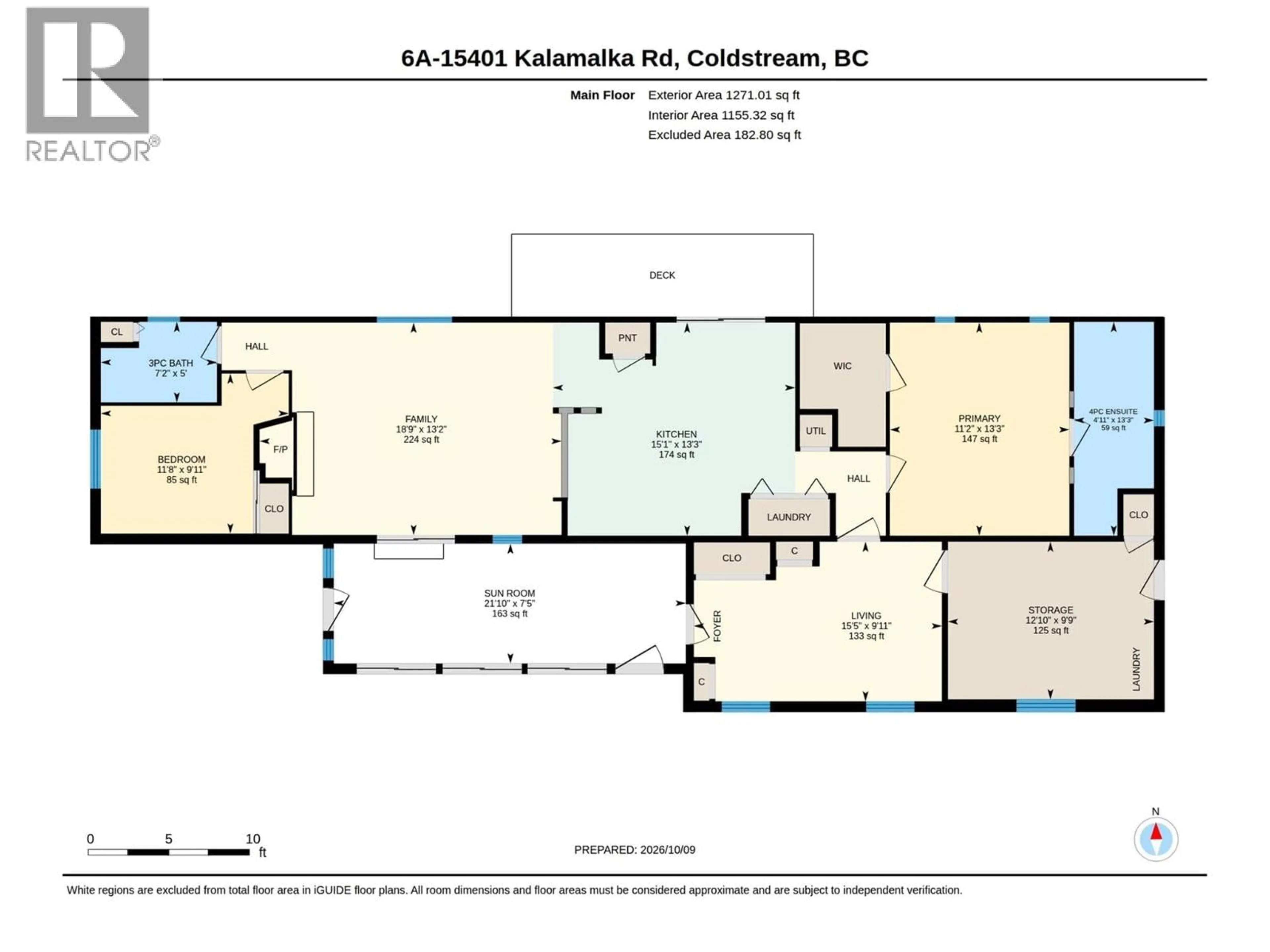 Floor plan for 6A - 15401 KALAMALKA ROAD, Coldstream British Columbia V1B1Z3