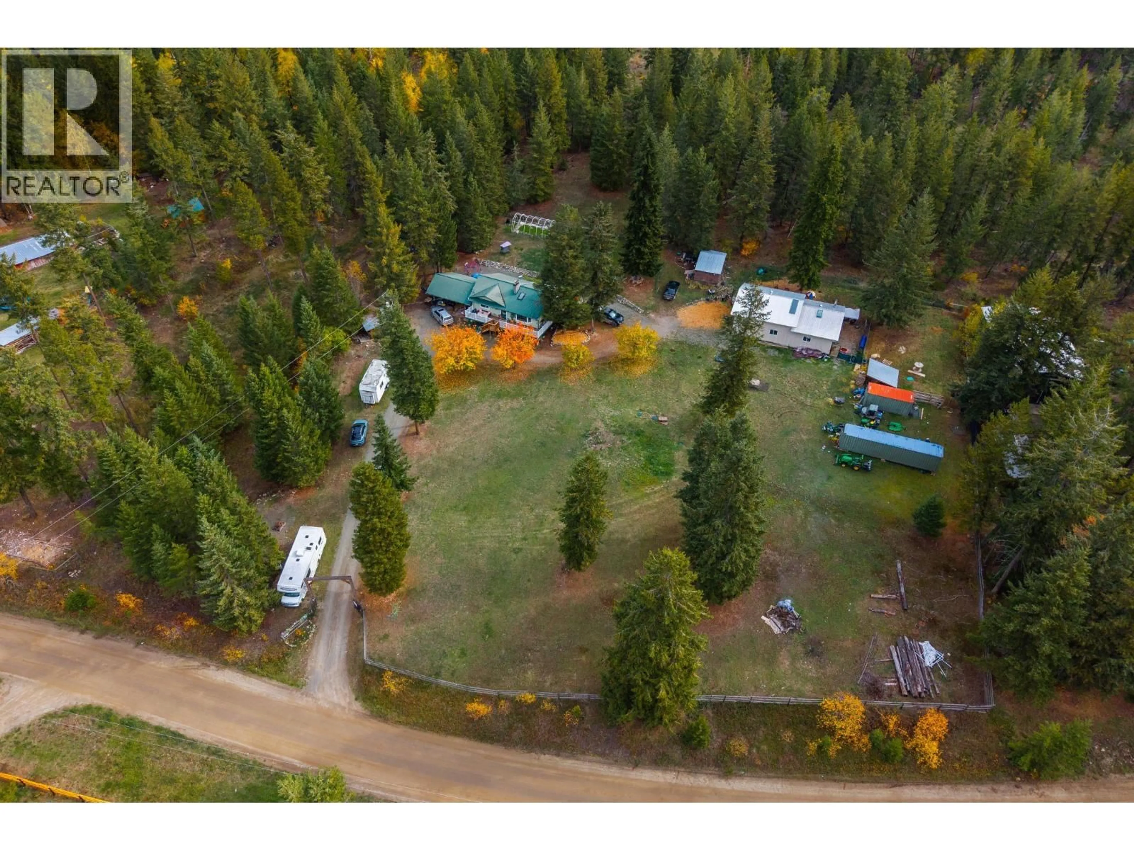 A pic from outside/outdoor area/front of a property/back of a property/a pic from drone, forest/trees view for 4148 DIXON MOUNTAIN ROAD, Barriere British Columbia V0E1E0