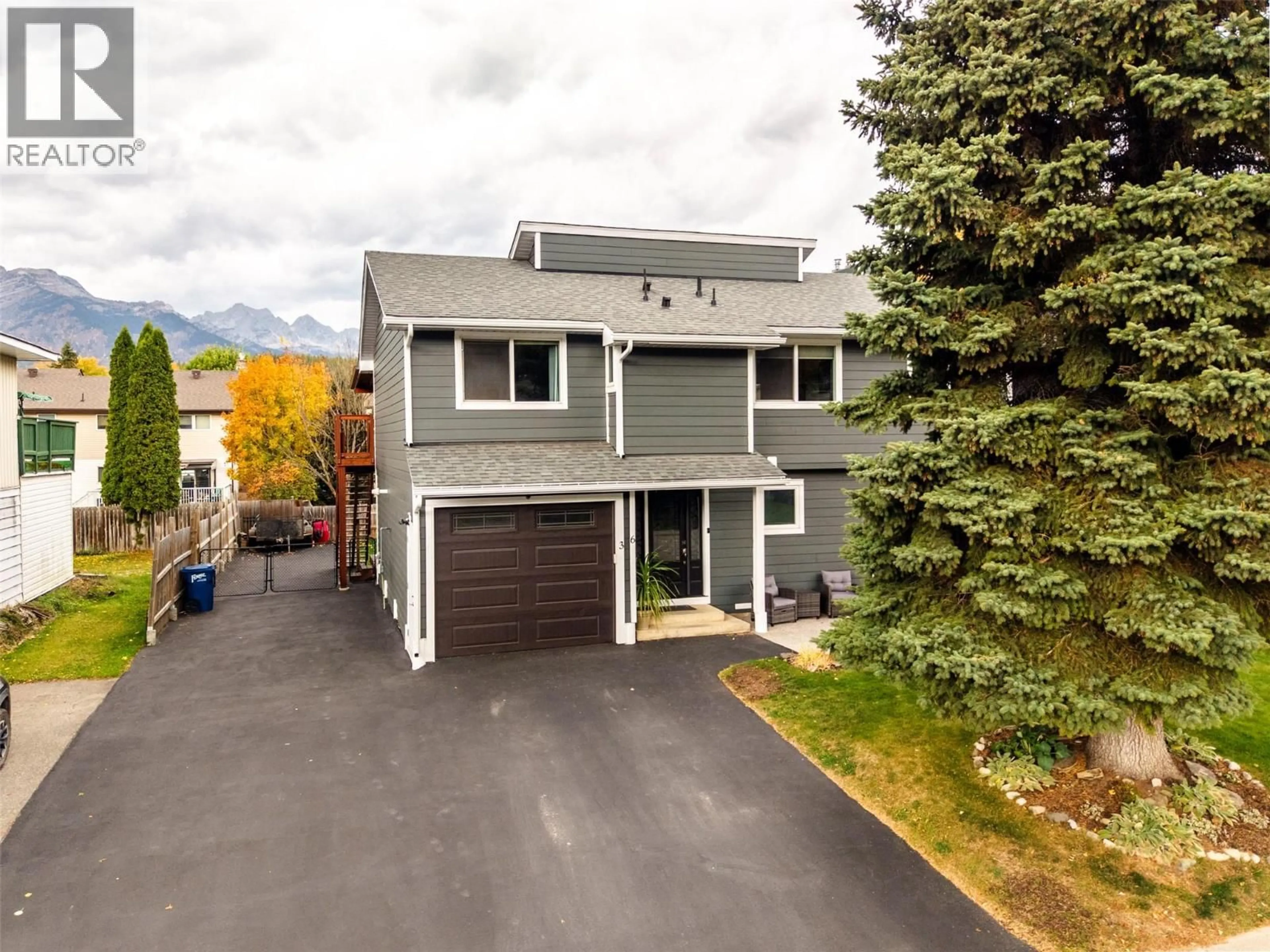 A pic from outside/outdoor area/front of a property/back of a property/a pic from drone, mountain view for 36 MT KLAUER STREET, Fernie British Columbia V0B1M3