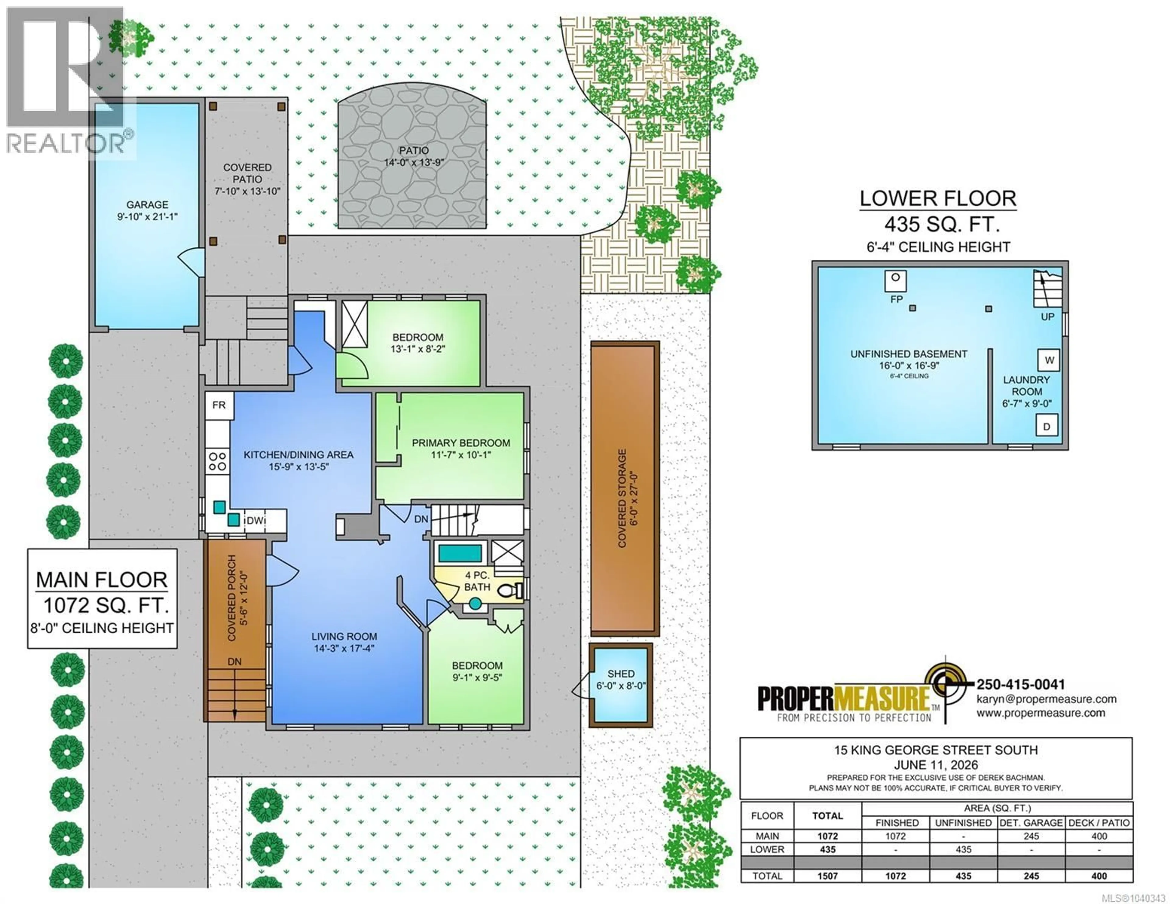 Floor plan for 15 KING GEORGE STREET SOUTH, Lake Cowichan British Columbia V0R2G0
