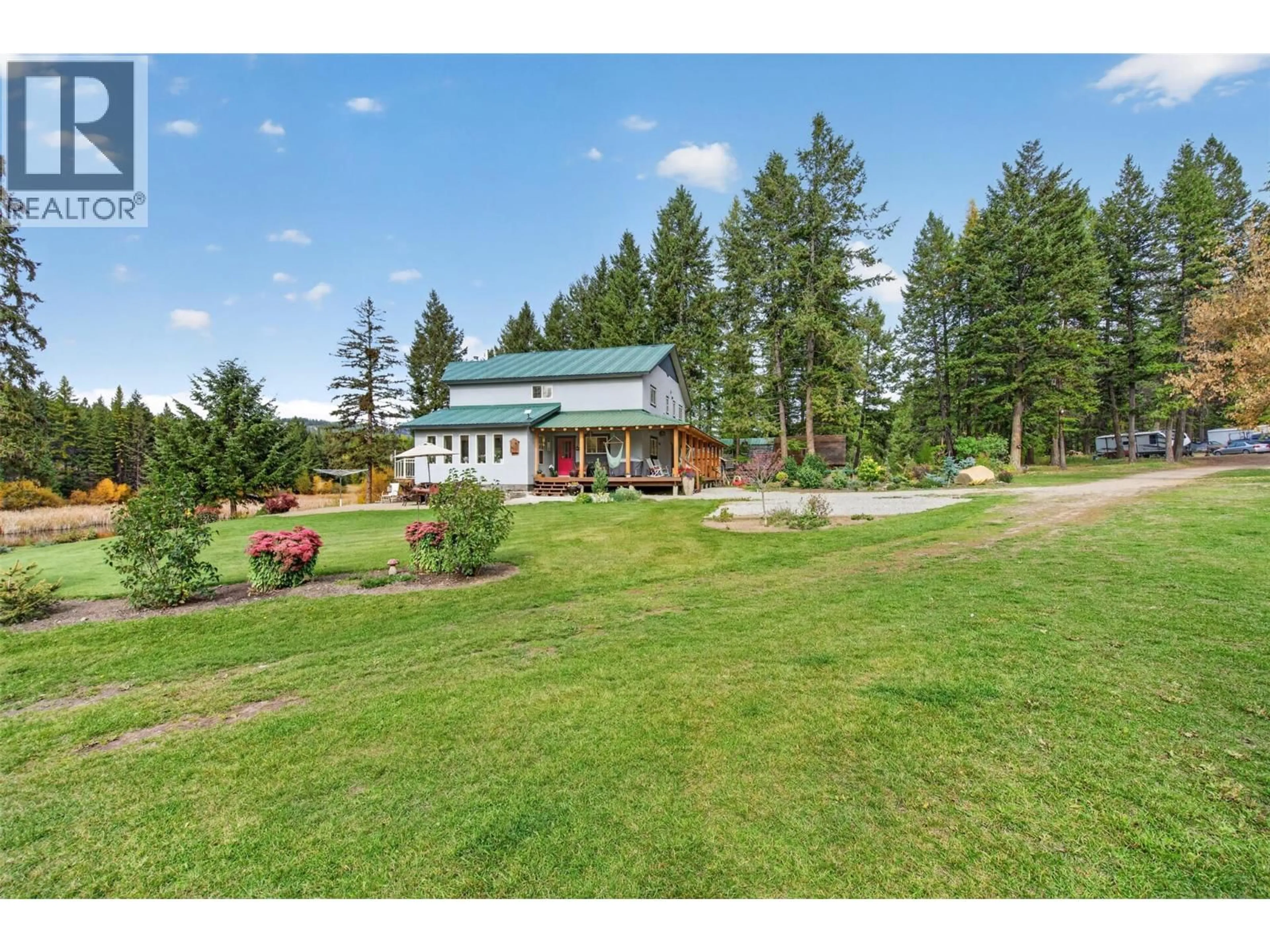 A pic from outside/outdoor area/front of a property/back of a property/a pic from drone, mountain view for 1770 JOHNSTONE CREEK ROAD WEST, Rock Creek British Columbia V0H1Y0