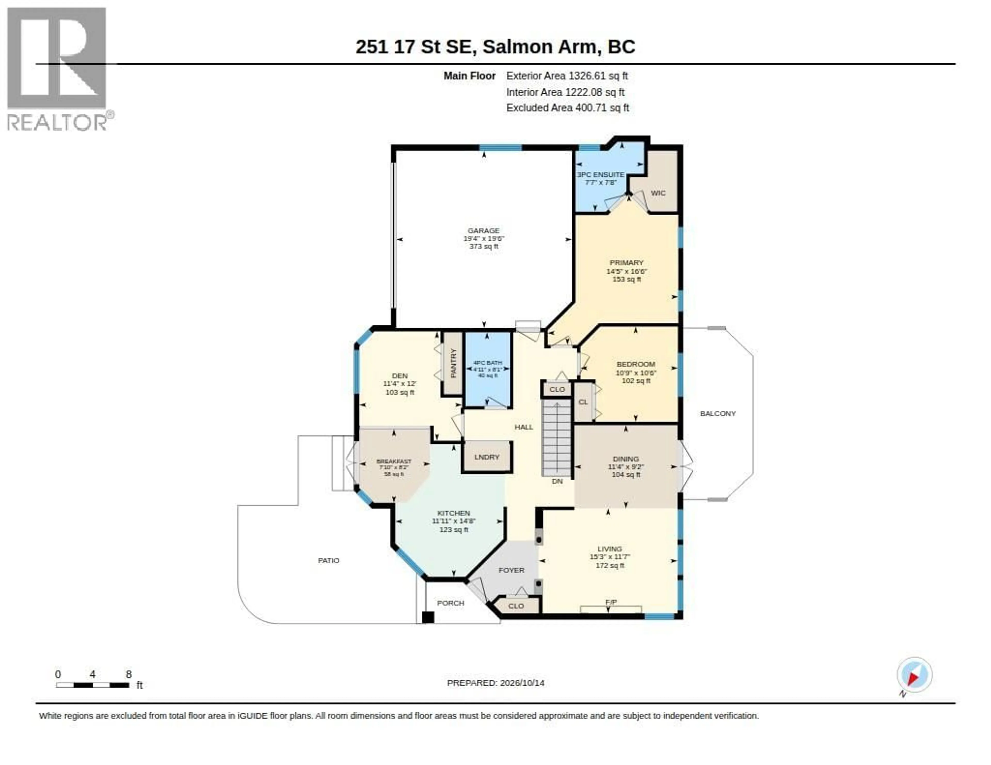 Floor plan for 251 17 STREET SOUTHEAST, Salmon Arm British Columbia V1E1R7