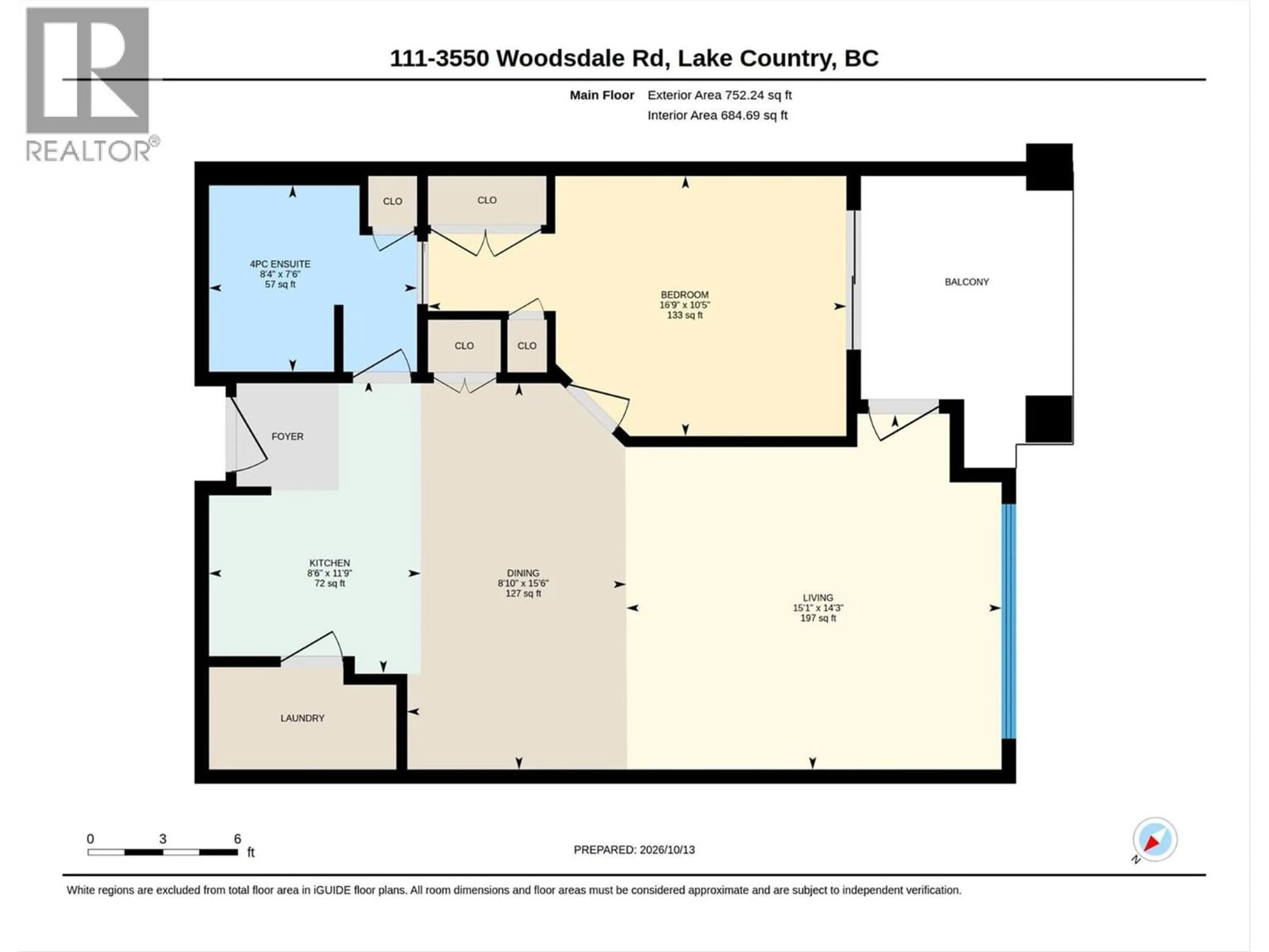 Floor plan for 111 - 3550 WOODSDALE ROAD, Lake Country British Columbia V4V2P5