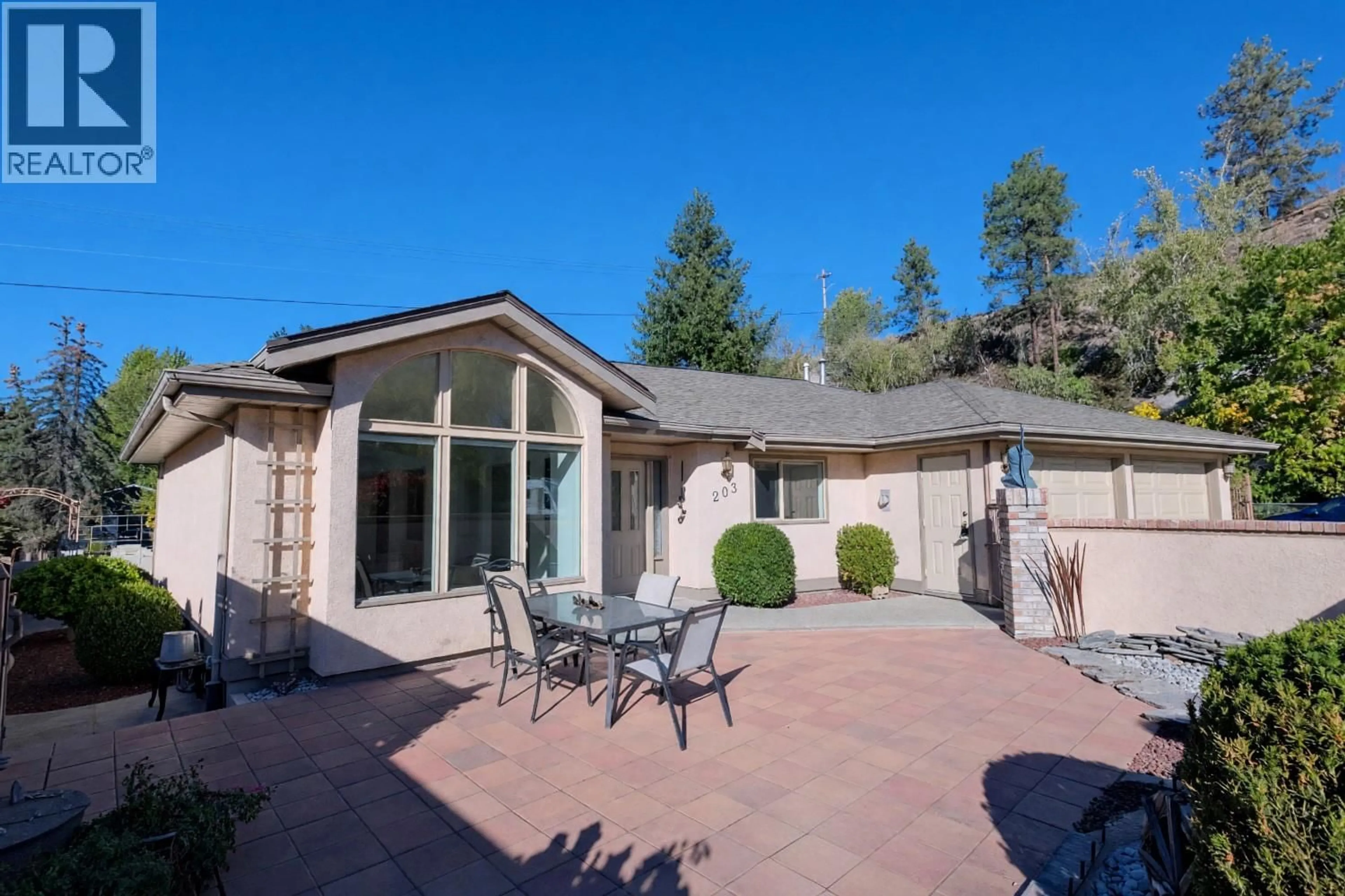 Patio, mountain view for 203 - 102 FORESTBROOK PLACE, Penticton British Columbia V2A7N4