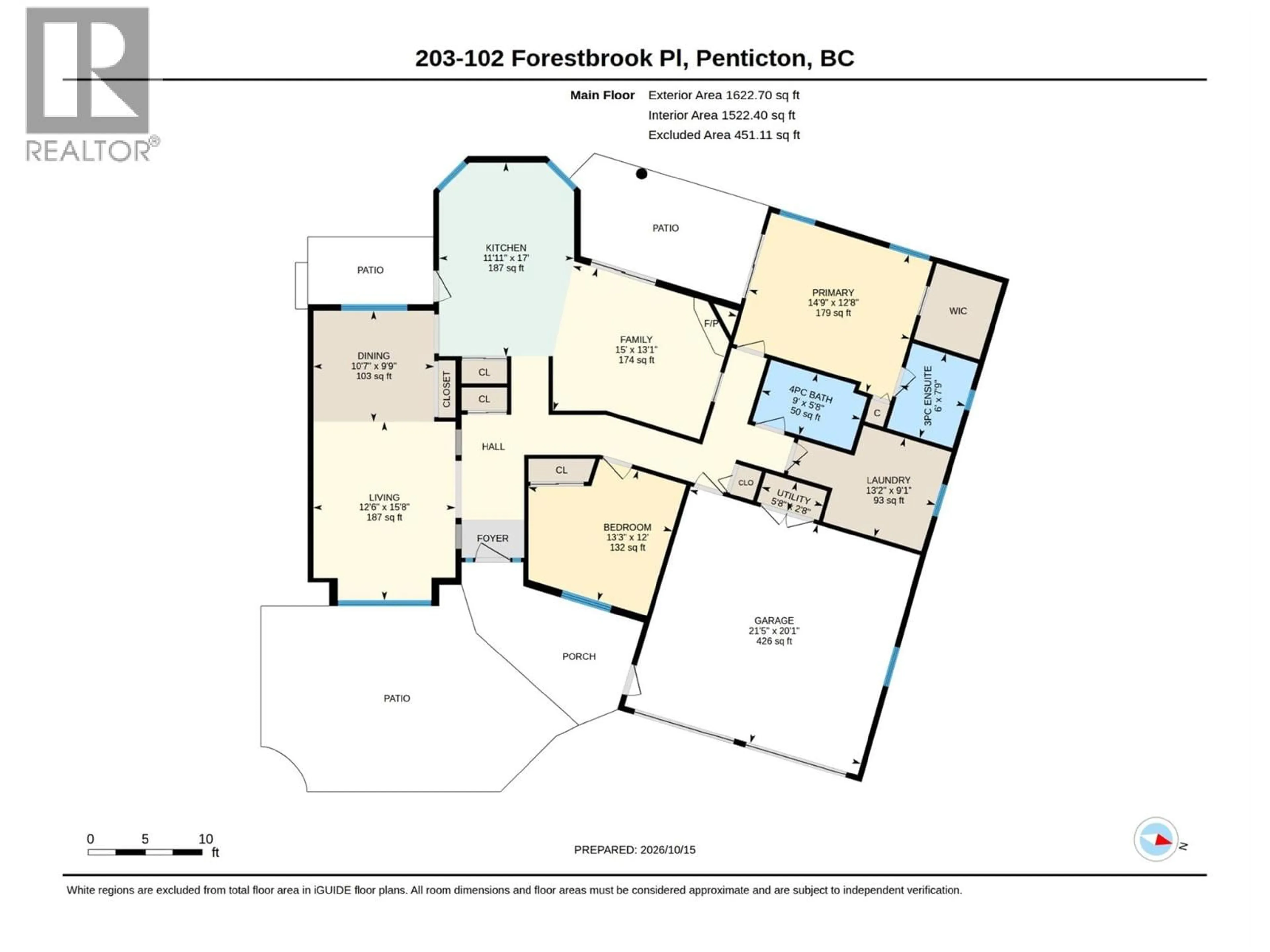 Floor plan for 203 - 102 FORESTBROOK PLACE, Penticton British Columbia V2A7N4