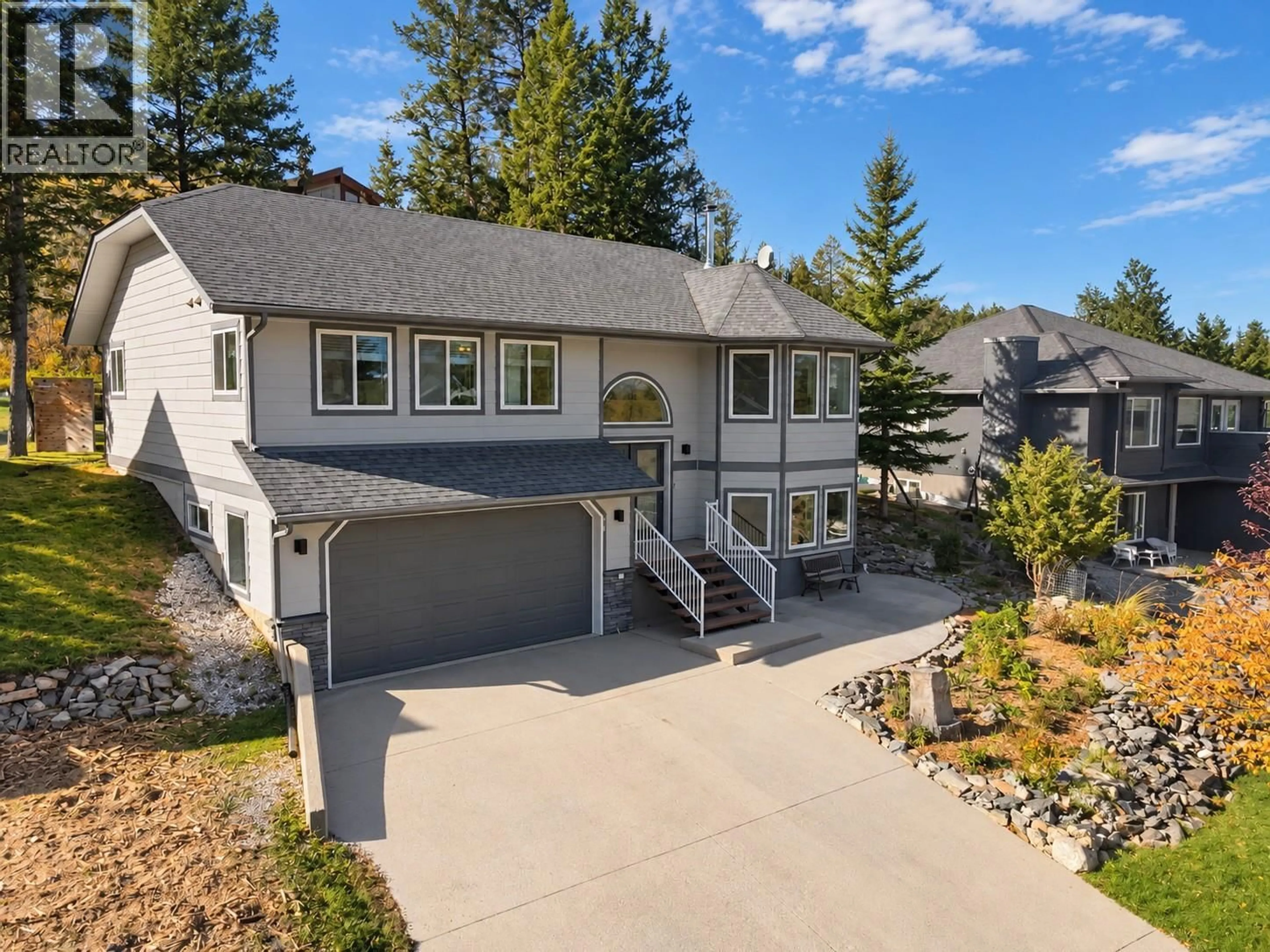 A pic from outside/outdoor area/front of a property/back of a property/a pic from drone, mountain view for 781 WESTRIDGE DRIVE, Invermere British Columbia V0A1K4