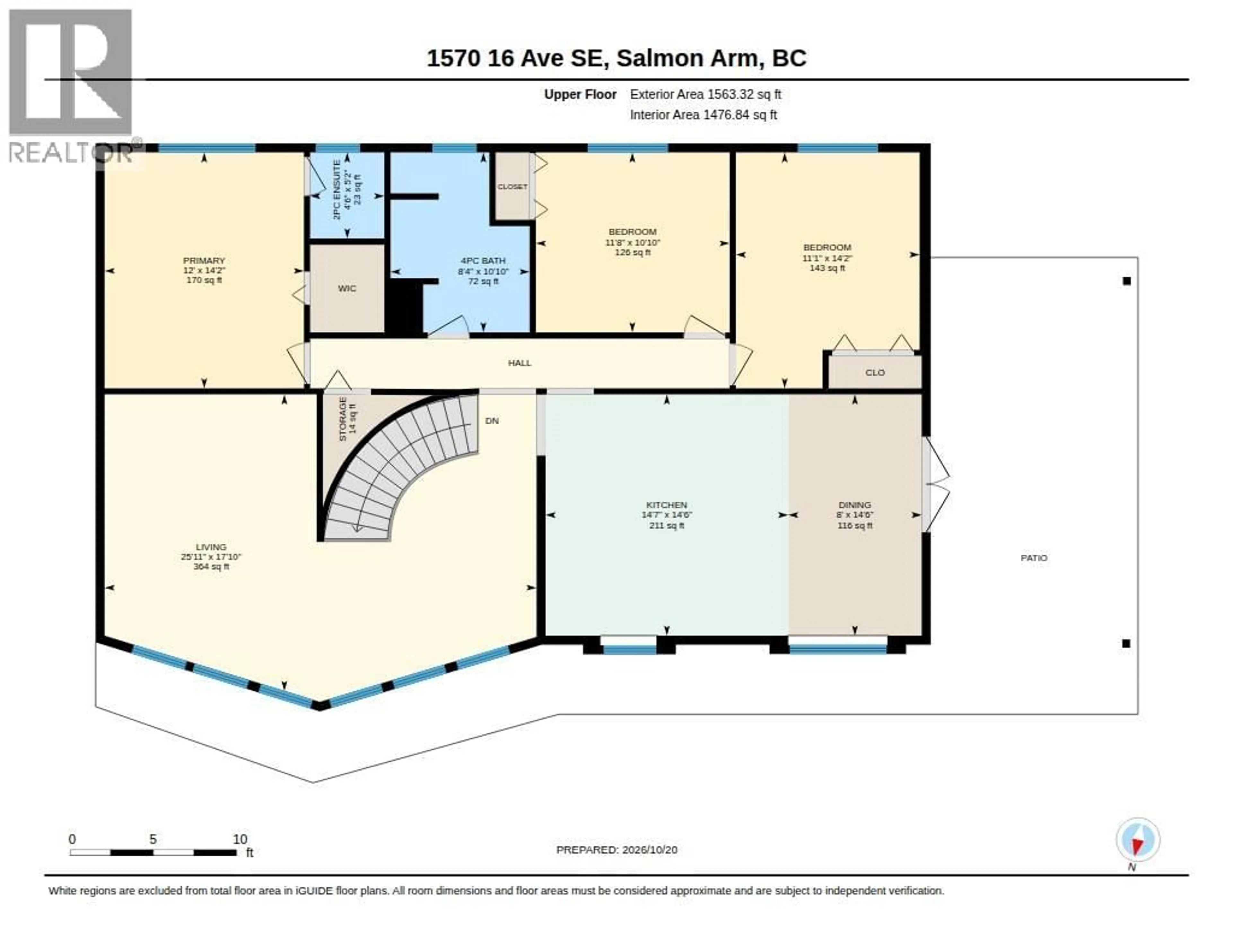 Floor plan for 1570 16 AVENUE SOUTHEAST, Salmon Arm British Columbia V1E2M7