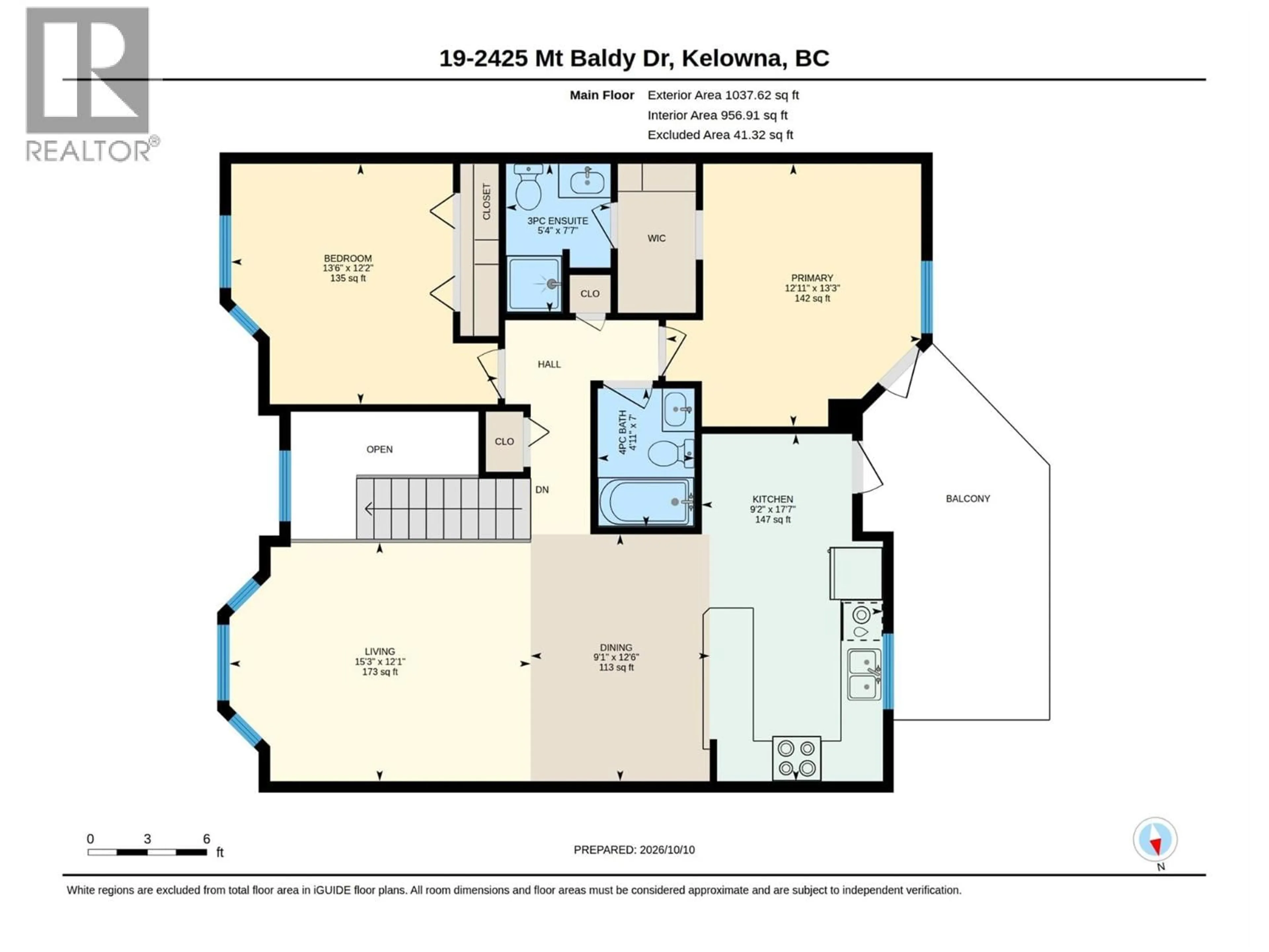 Floor plan for 19 - 2425 MOUNT BALDY DRIVE, Kelowna British Columbia V1V1Z3