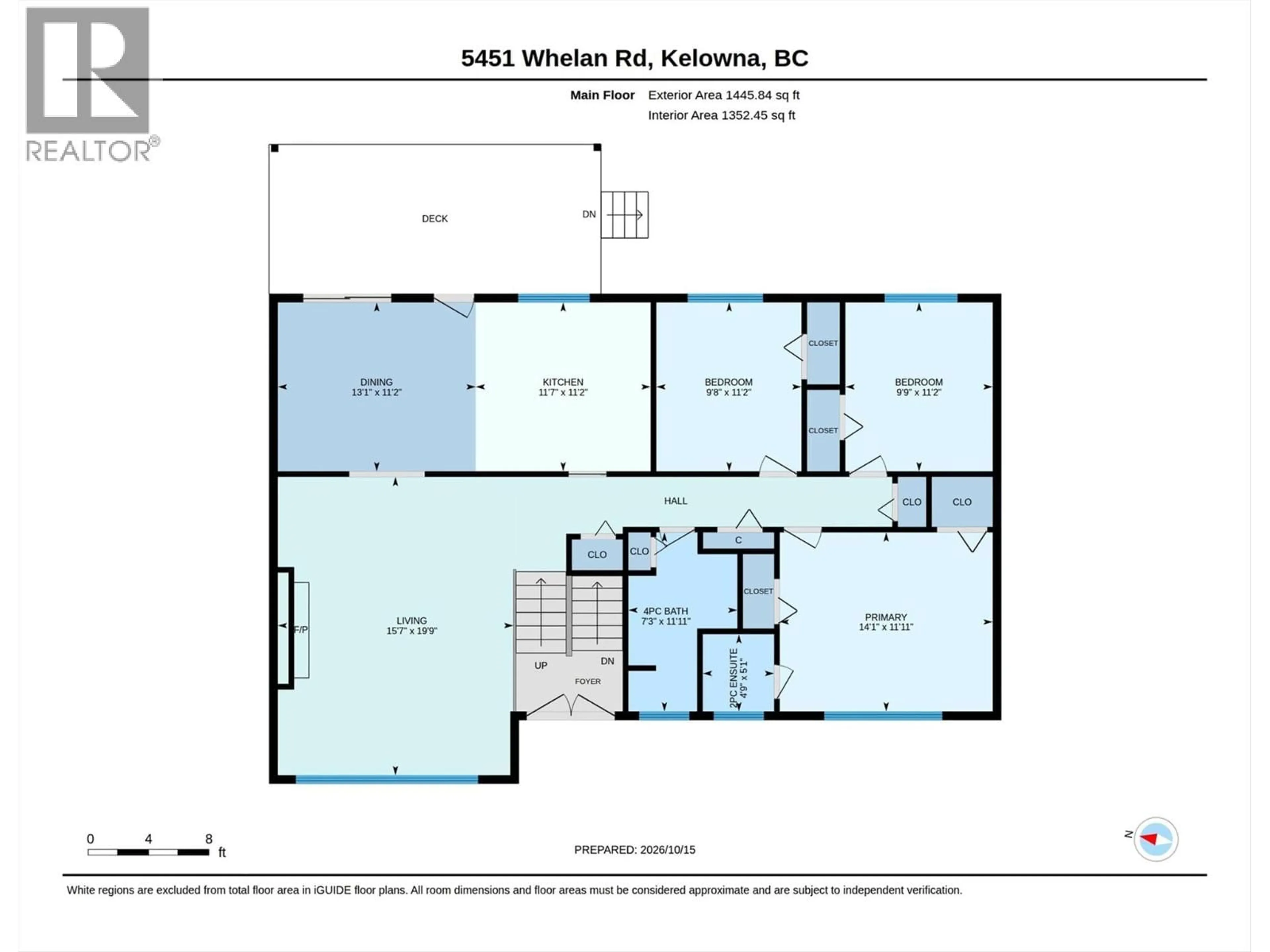 Floor plan for 5451 WHELAN ROAD, Kelowna British Columbia V1X7V5