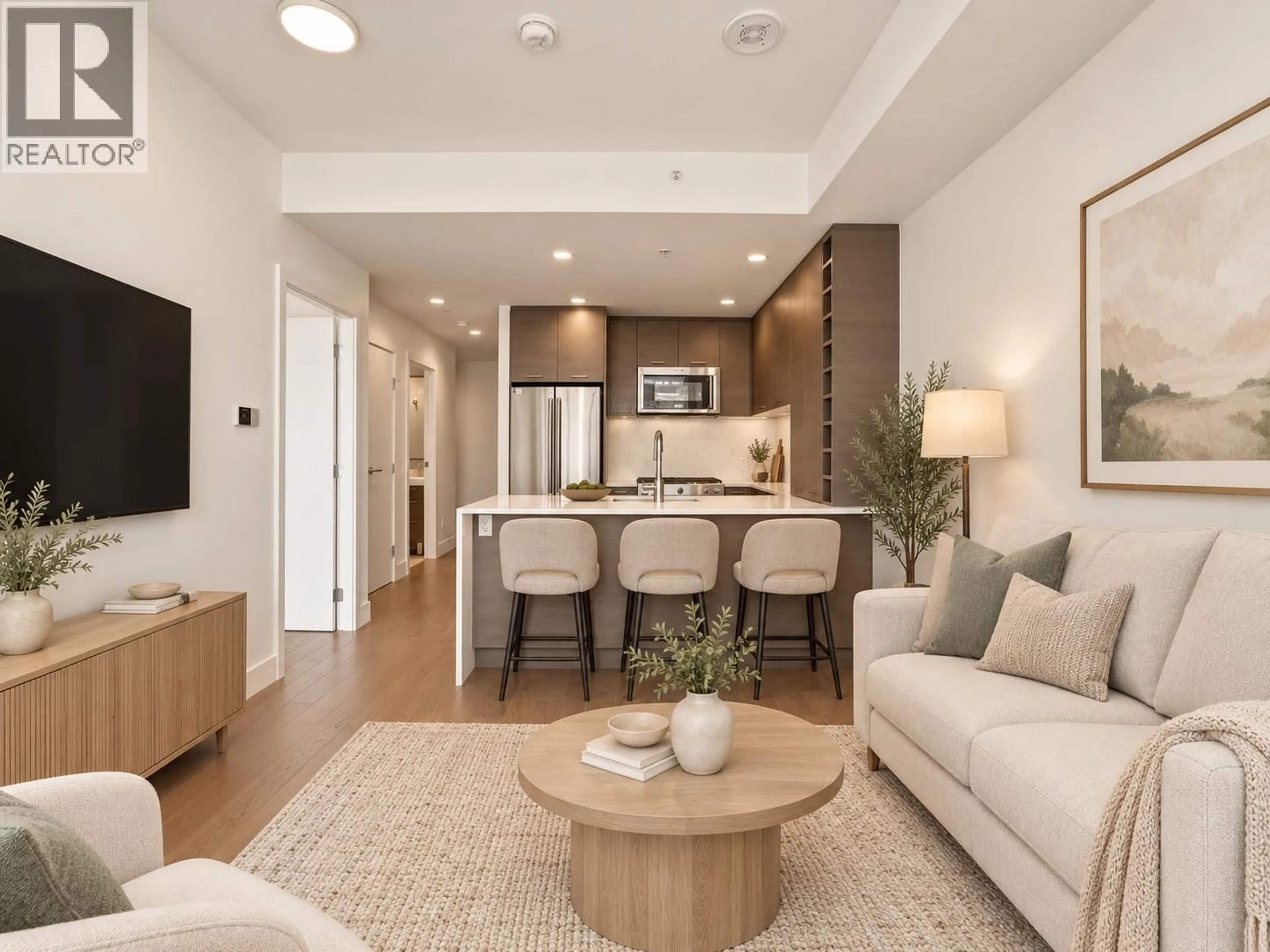 Living room with furniture, unknown for 701 - 1181 SUNSET DRIVE, Kelowna British Columbia V1Y0L4