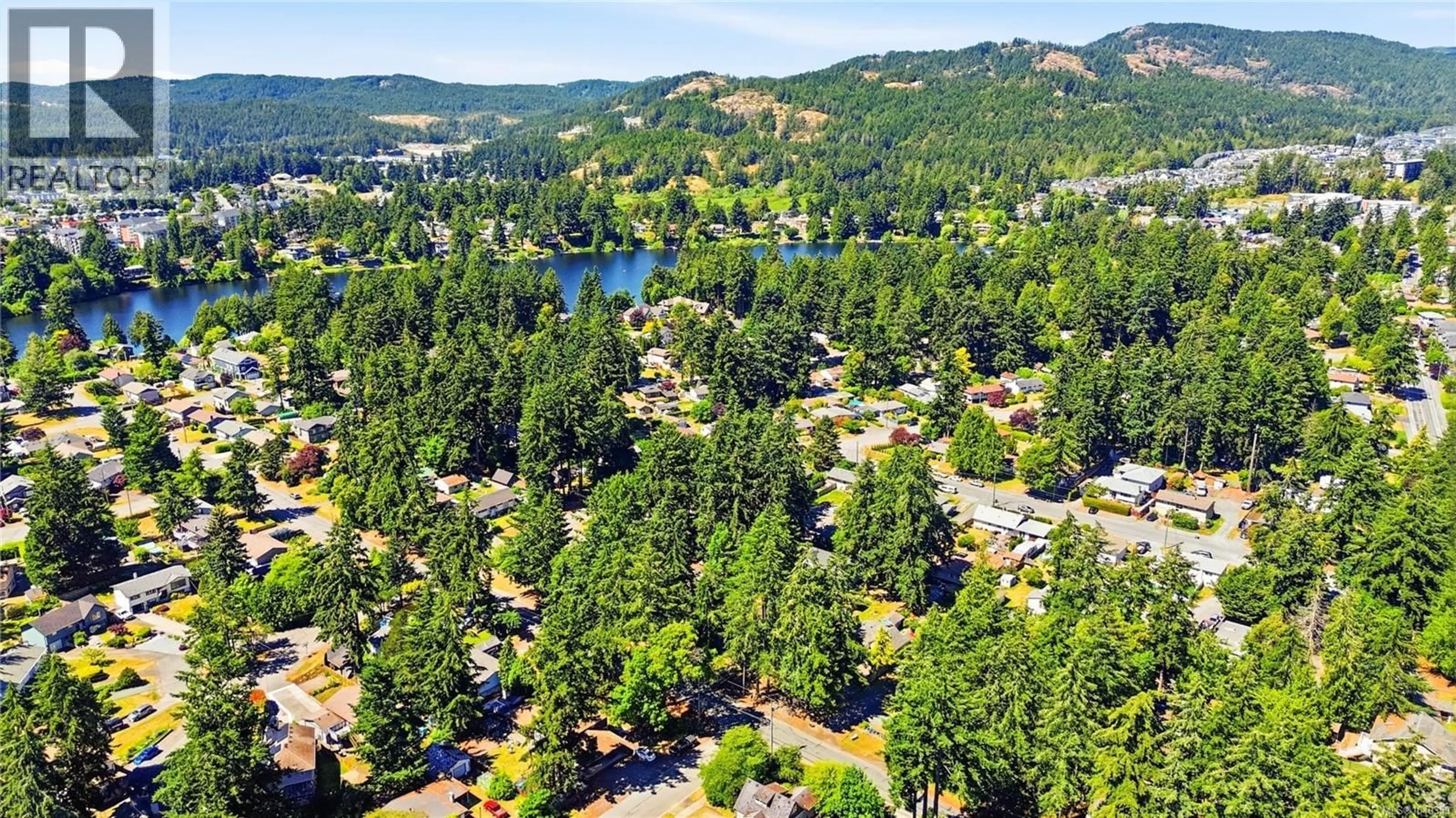 A pic from outside/outdoor area/front of a property/back of a property/a pic from drone, water/lake/river/ocean view for 2872 GLEN LAKE ROAD, Langford British Columbia V9B4A7