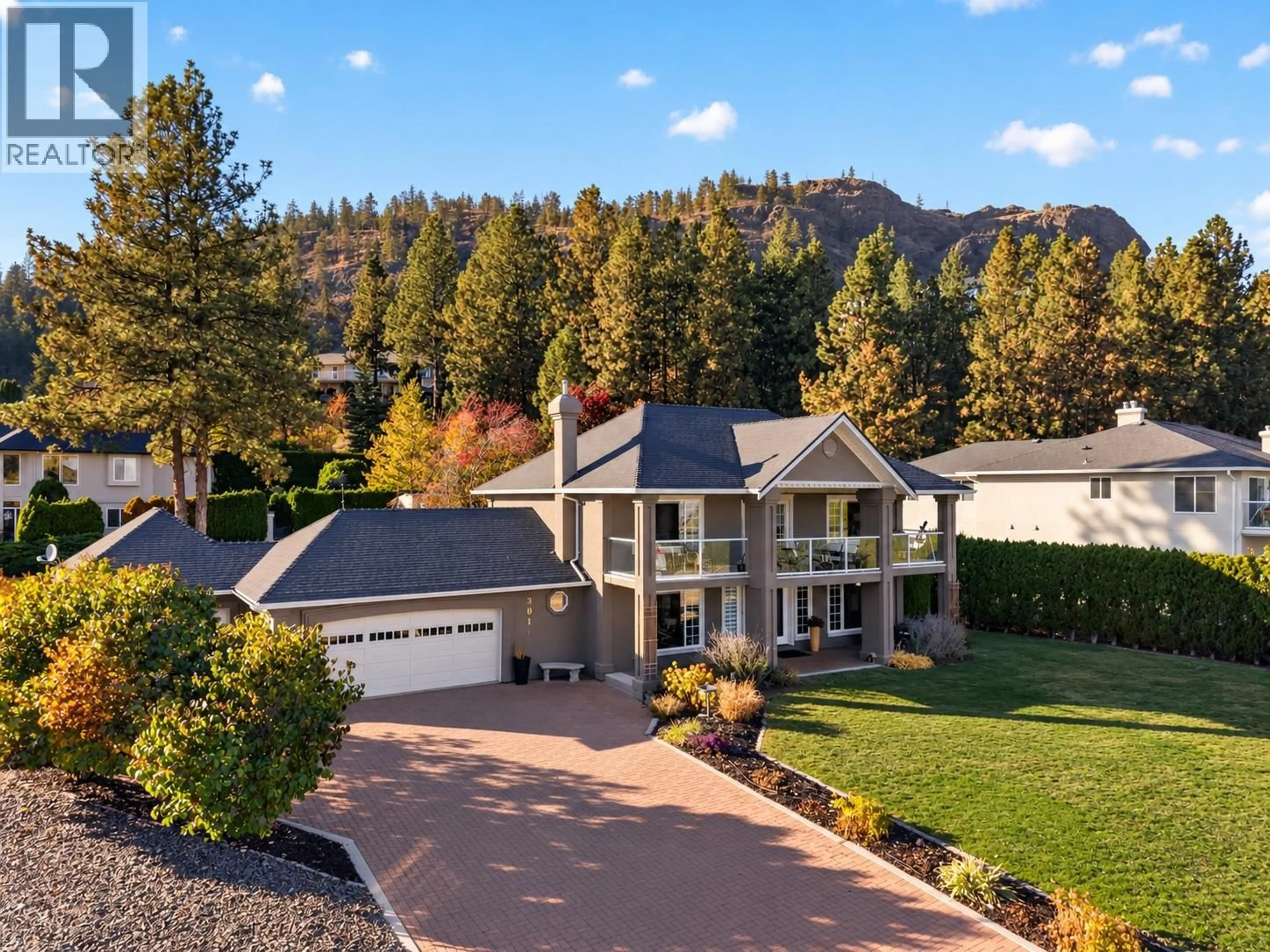 A pic from outside/outdoor area/front of a property/back of a property/a pic from drone, mountain view for 3016 LAKEVIEW COVE ROAD, West Kelowna British Columbia V1Z3P7