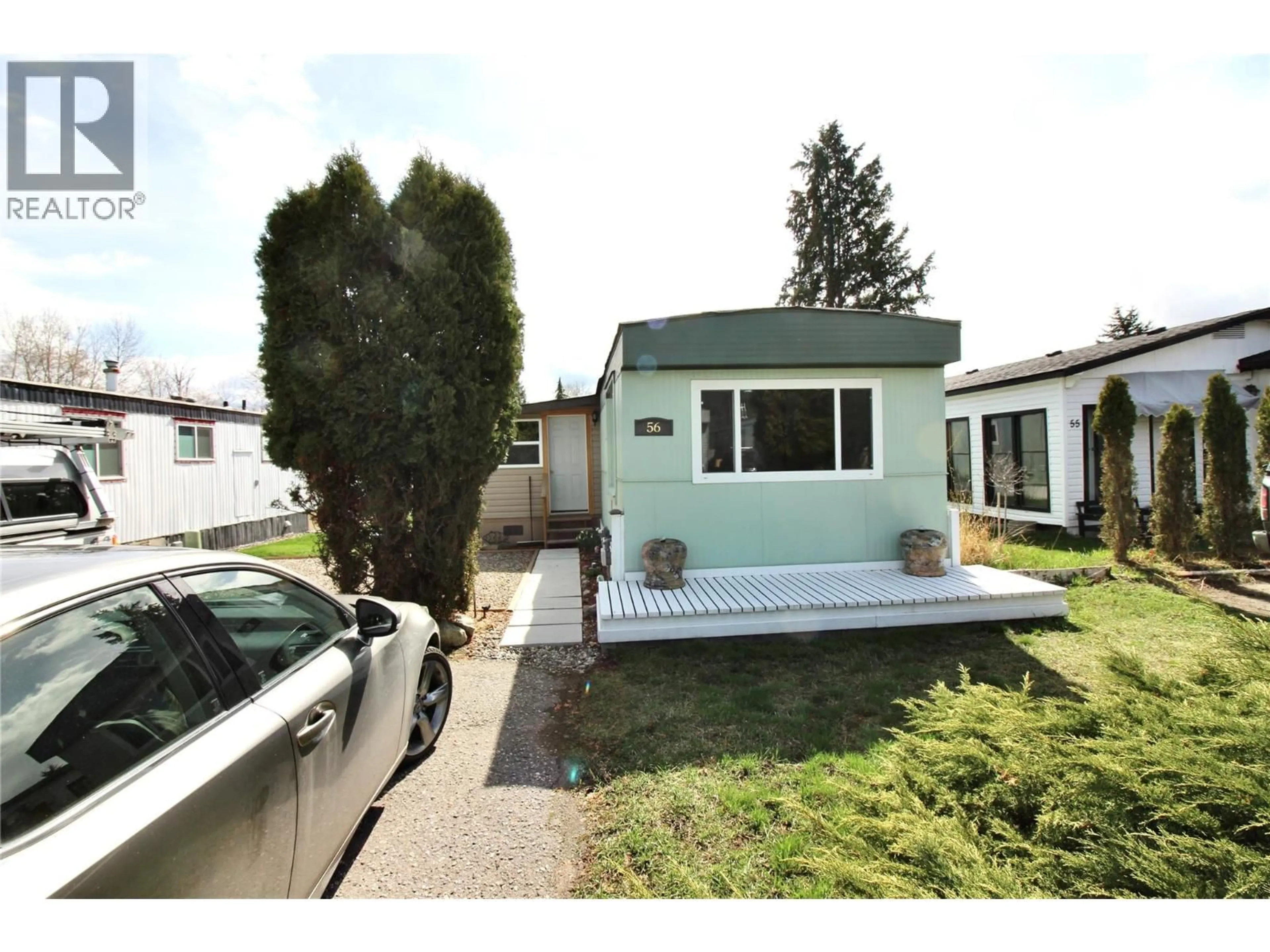 Home with vinyl exterior material, street for 56 - 1881 BOUCHERIE ROAD, West Kelowna British Columbia V4T0C9