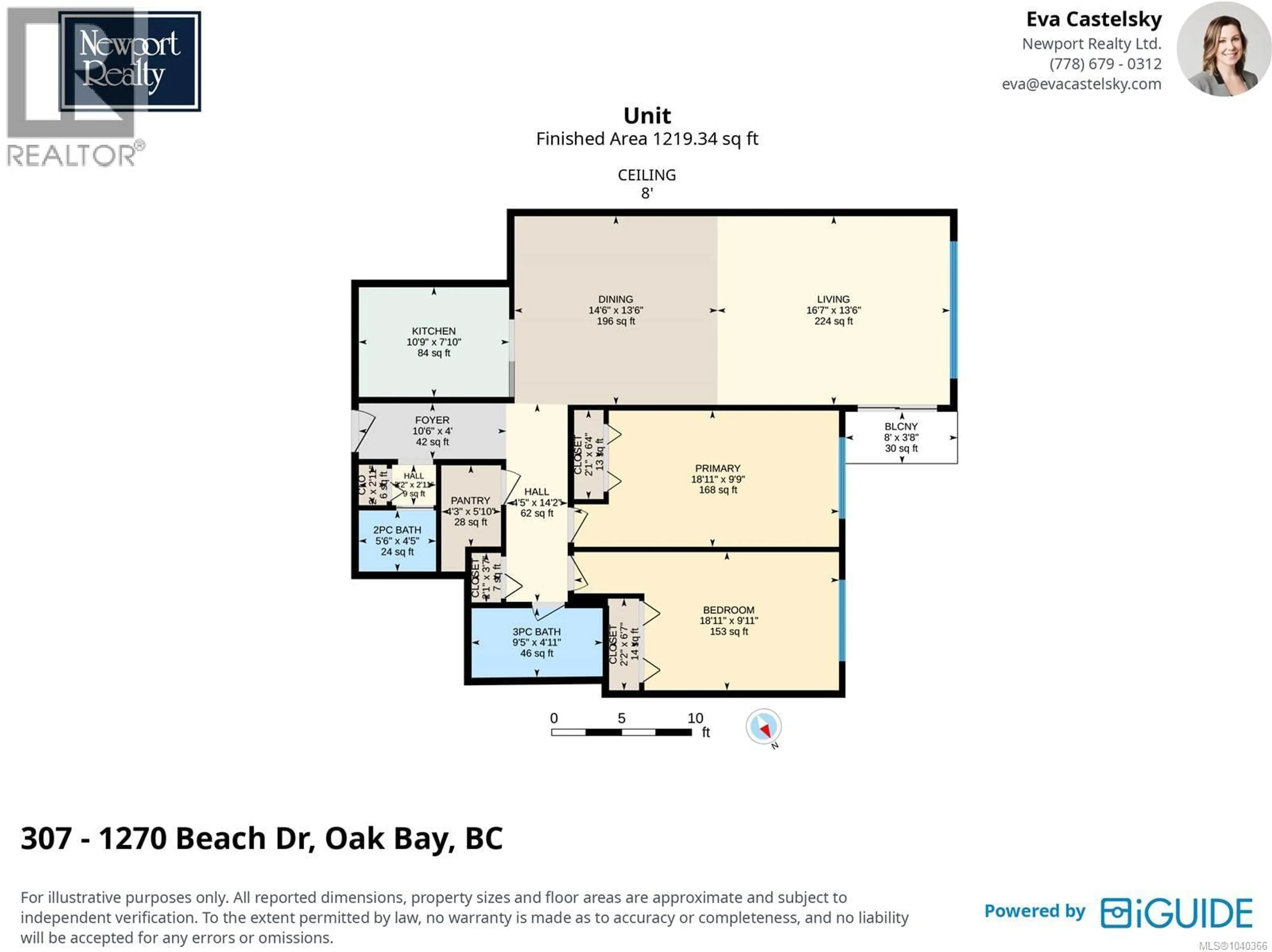Floor plan for 307 - 1270 BEACH DRIVE, Oak Bay British Columbia V8S2N3