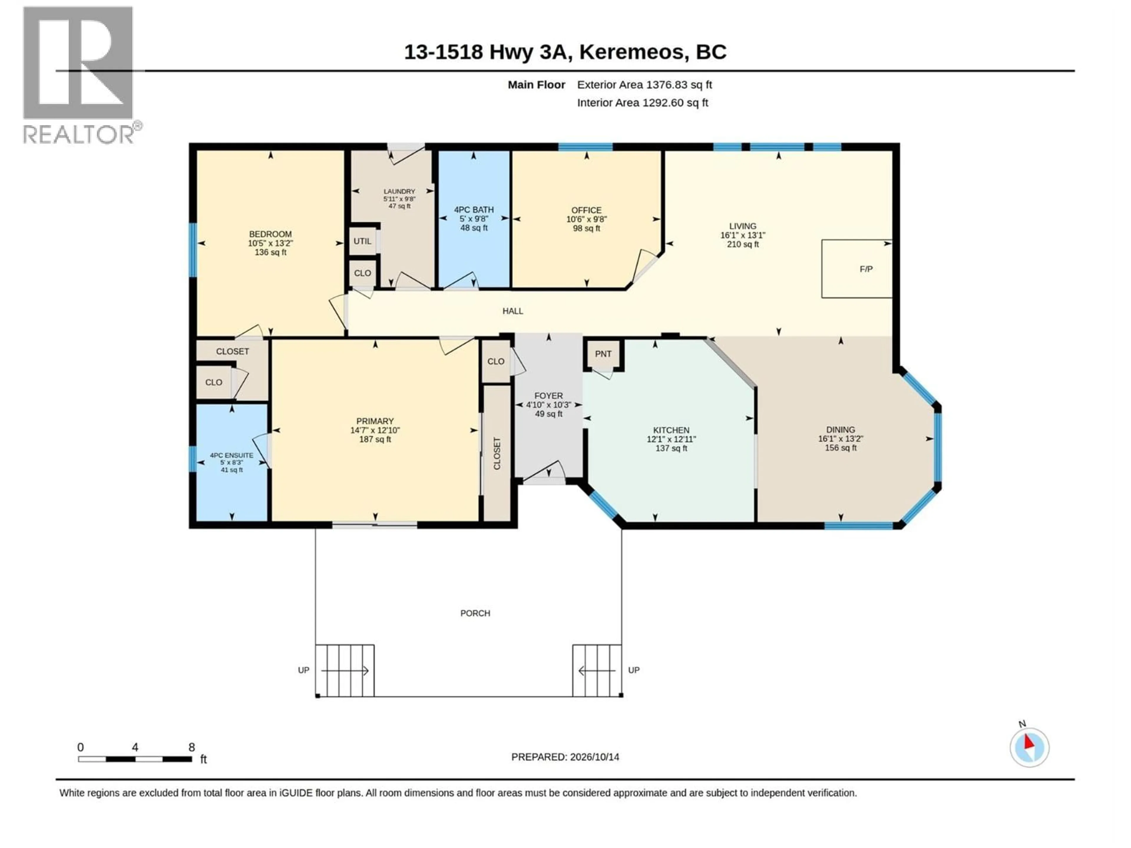 Floor plan for 13 - 1518 HIGHWAY 3A OTHER, Keremeos British Columbia V0X1N6