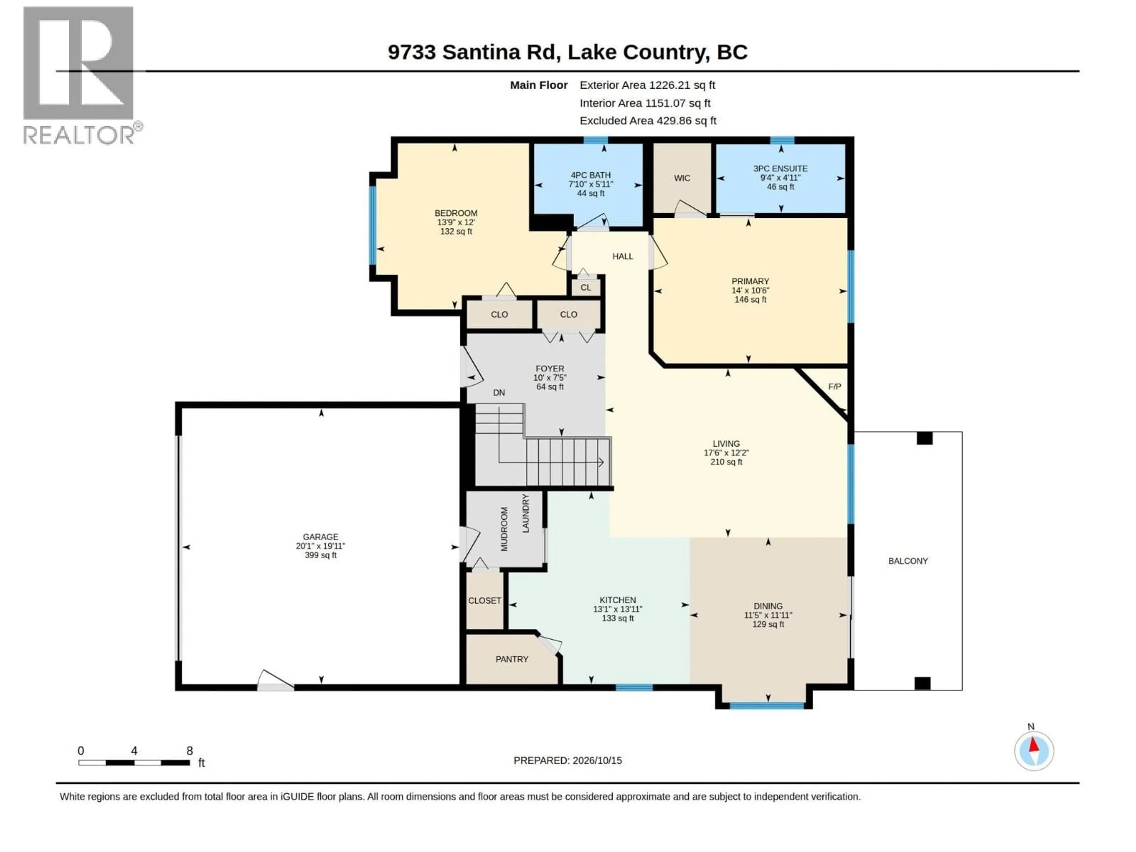 Floor plan for 9733 SANTINA ROAD, Lake Country British Columbia V4V2R9