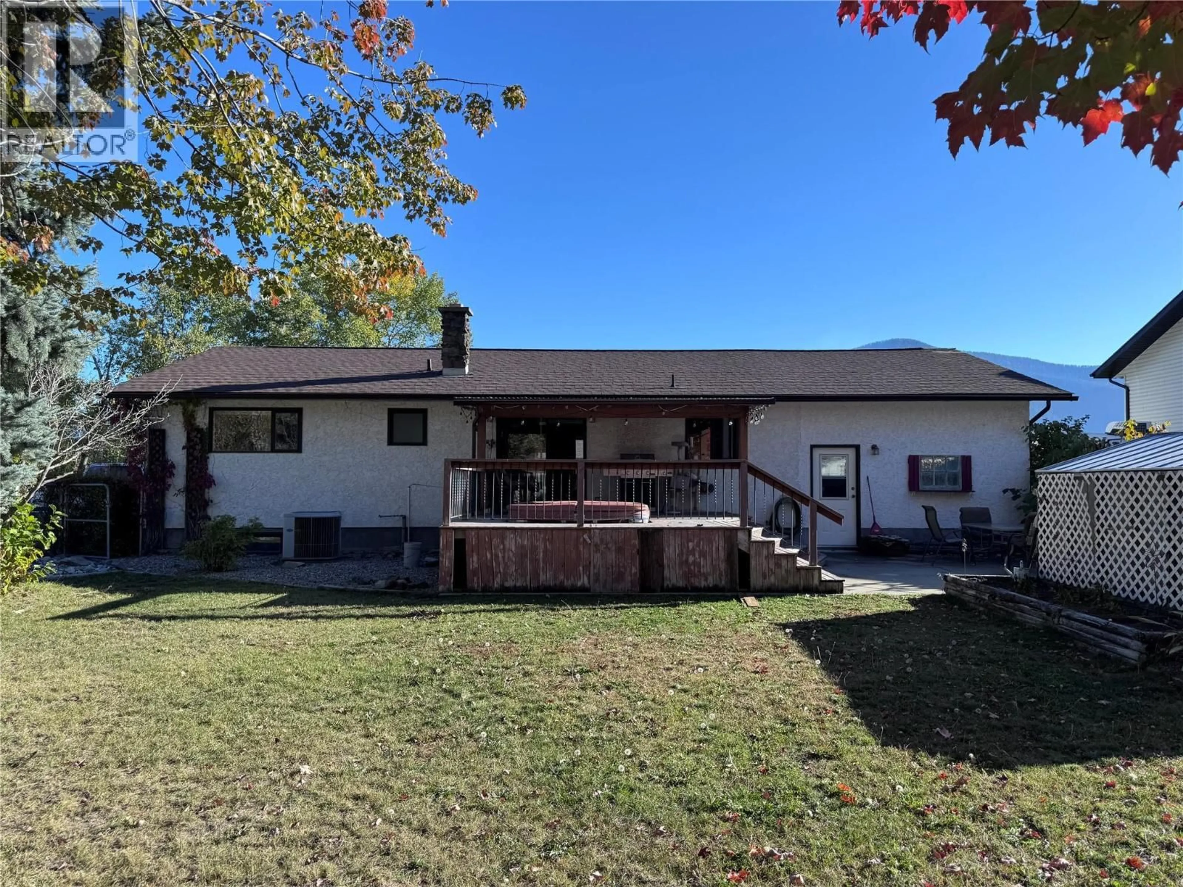 A pic from outside/outdoor area/front of a property/back of a property/a pic from drone, mountain view for 243 WINNIPEG AVENUE, Grand Forks British Columbia V0H1H0