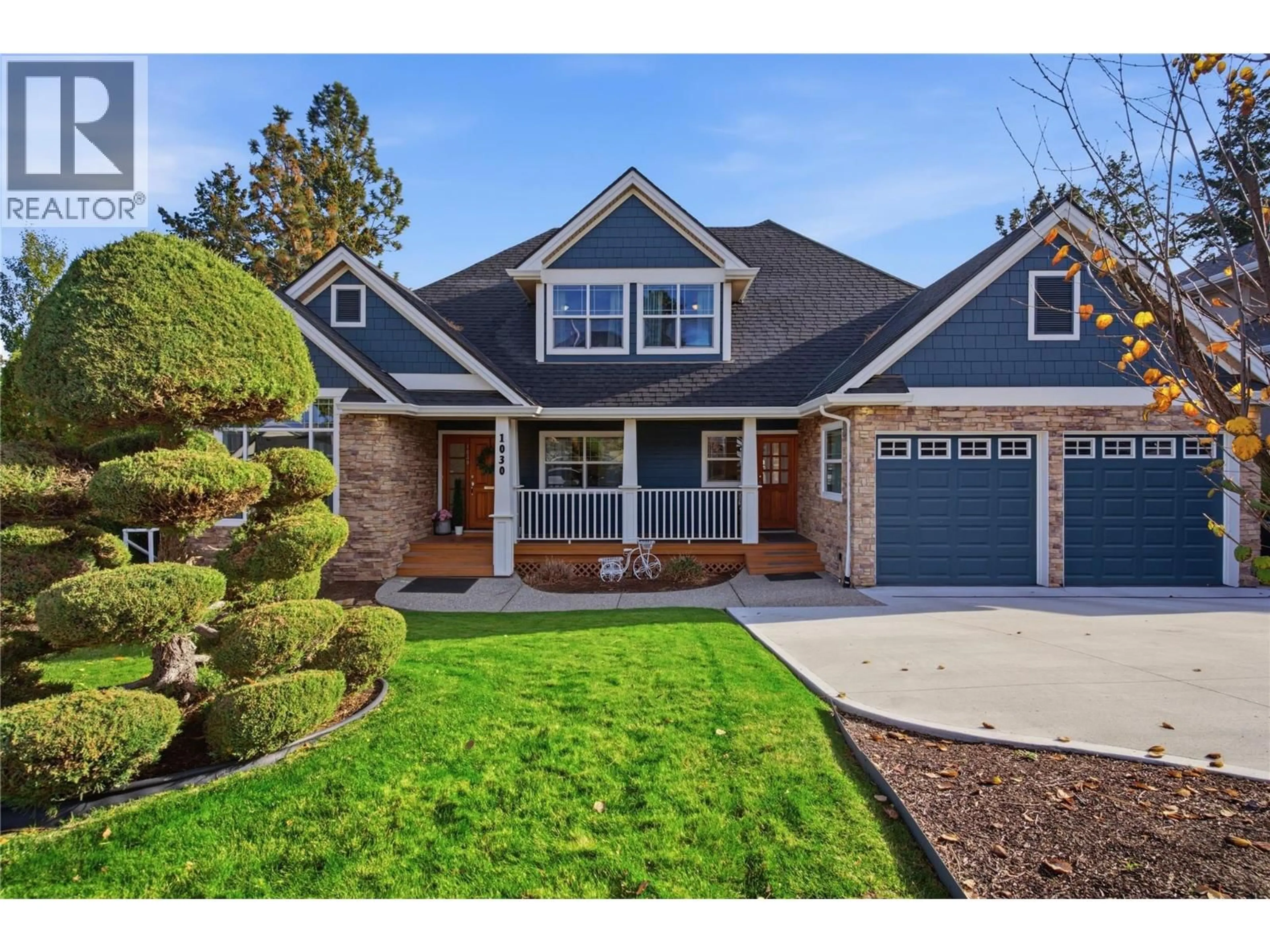 Home with brick exterior material, street for 1030 SKEENA DRIVE, Kelowna British Columbia V1V2K7
