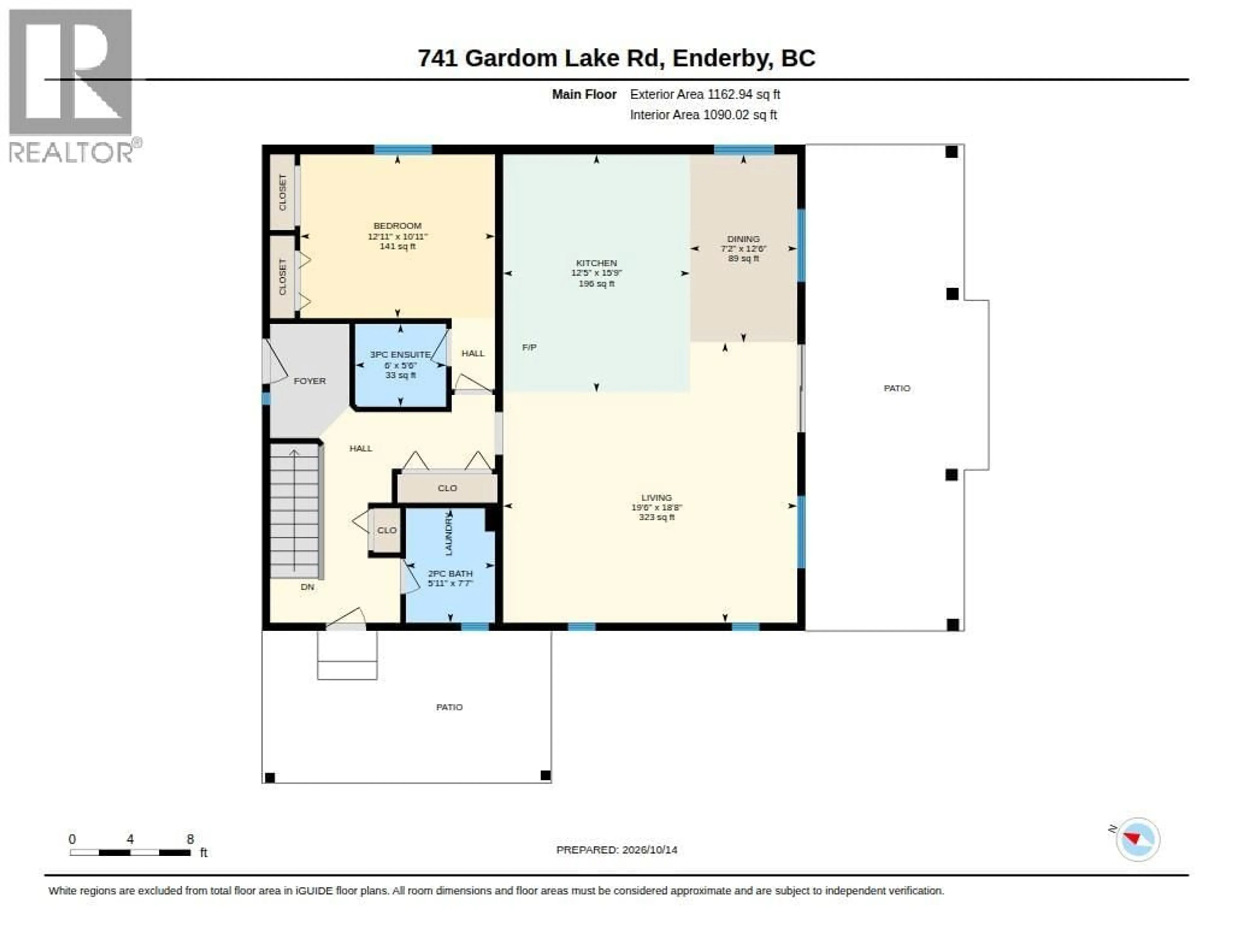Floor plan for 741 GARDOM LAKE ROAD, Enderby British Columbia V0E1V3