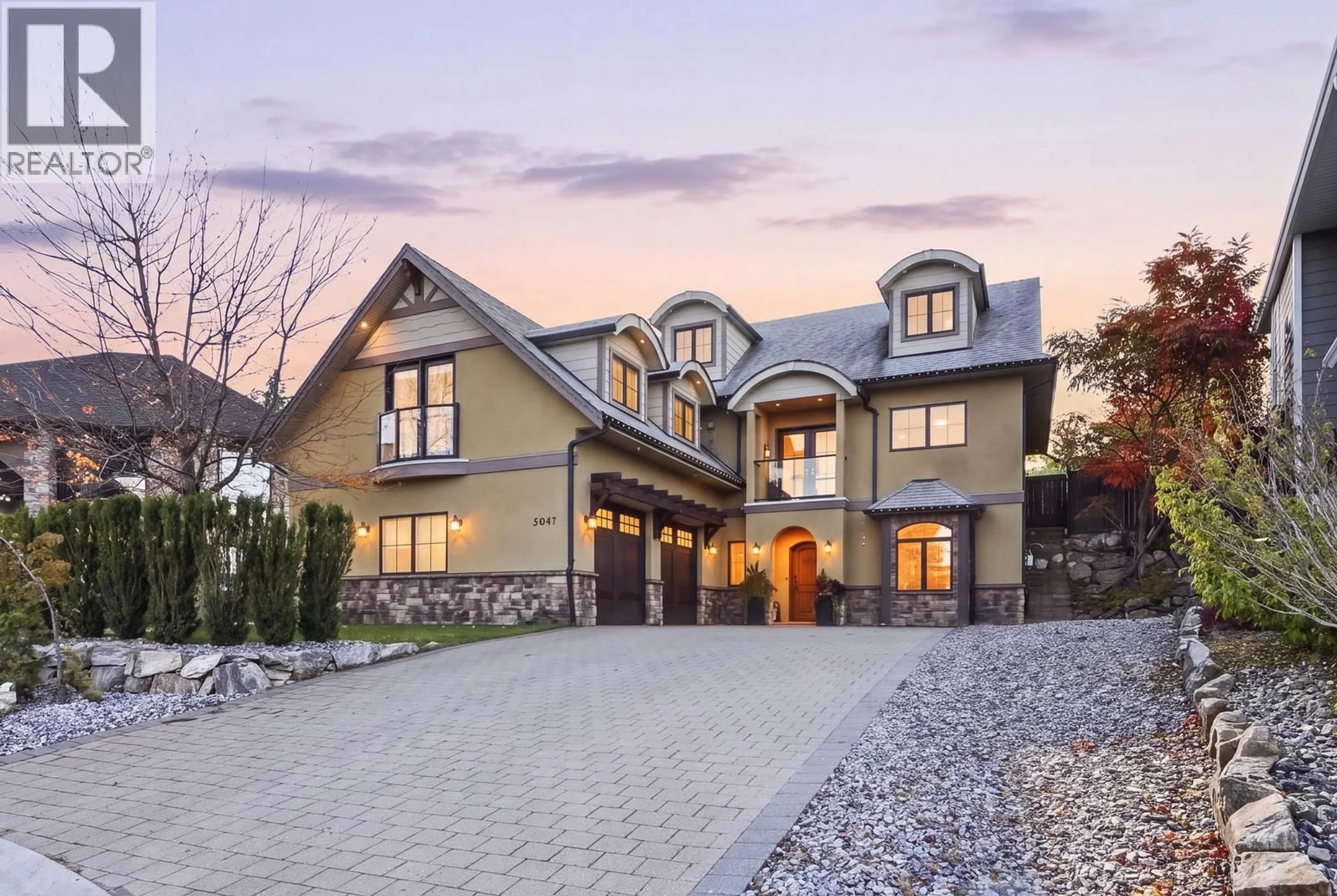 Home with brick exterior material, mountain view for 5047 SEON CRESCENT, Kelowna British Columbia V1W5A5