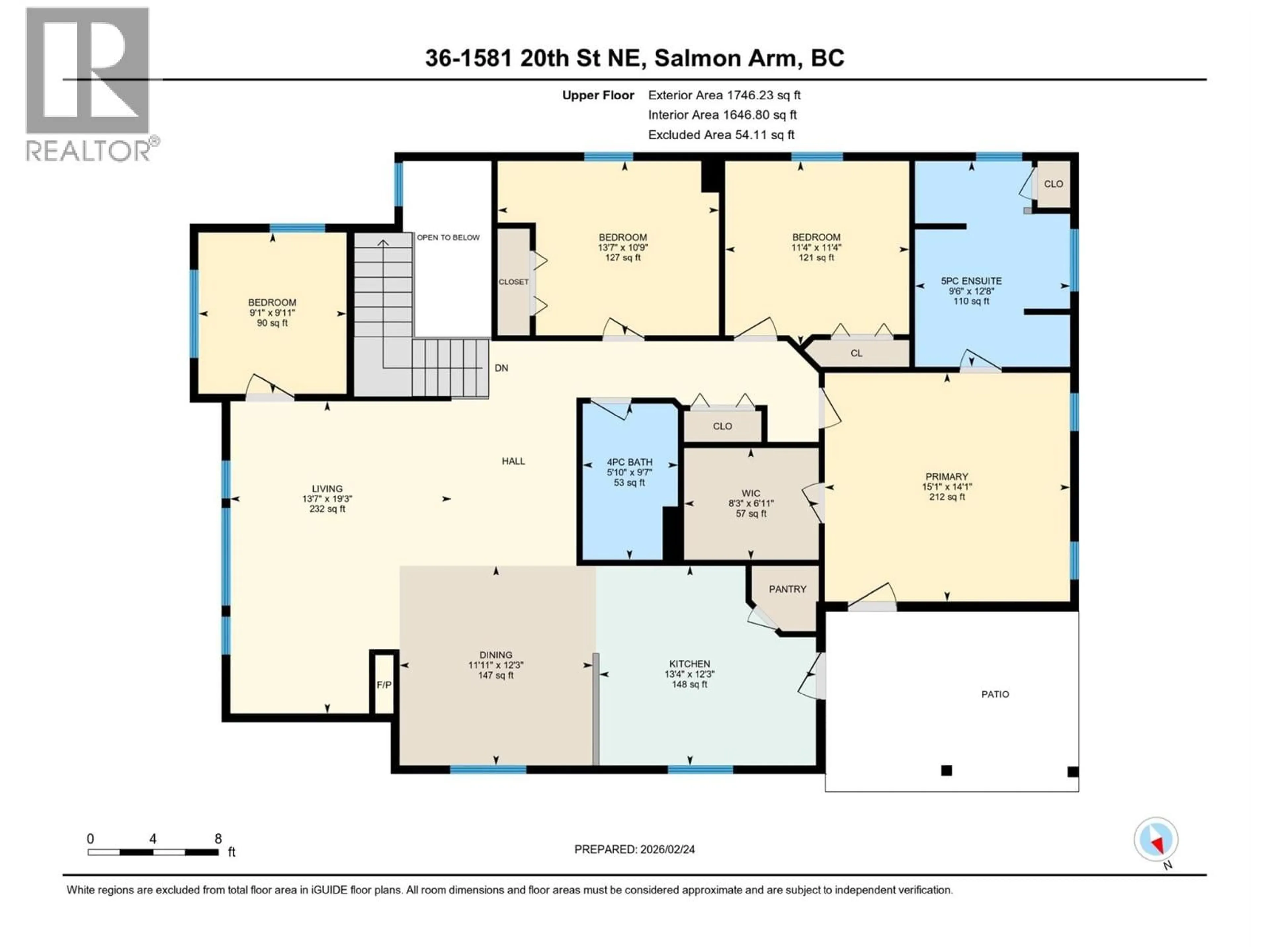 Floor plan for 36 - 1581 20 STREET NORTHEAST, Salmon Arm British Columbia V1E0A7