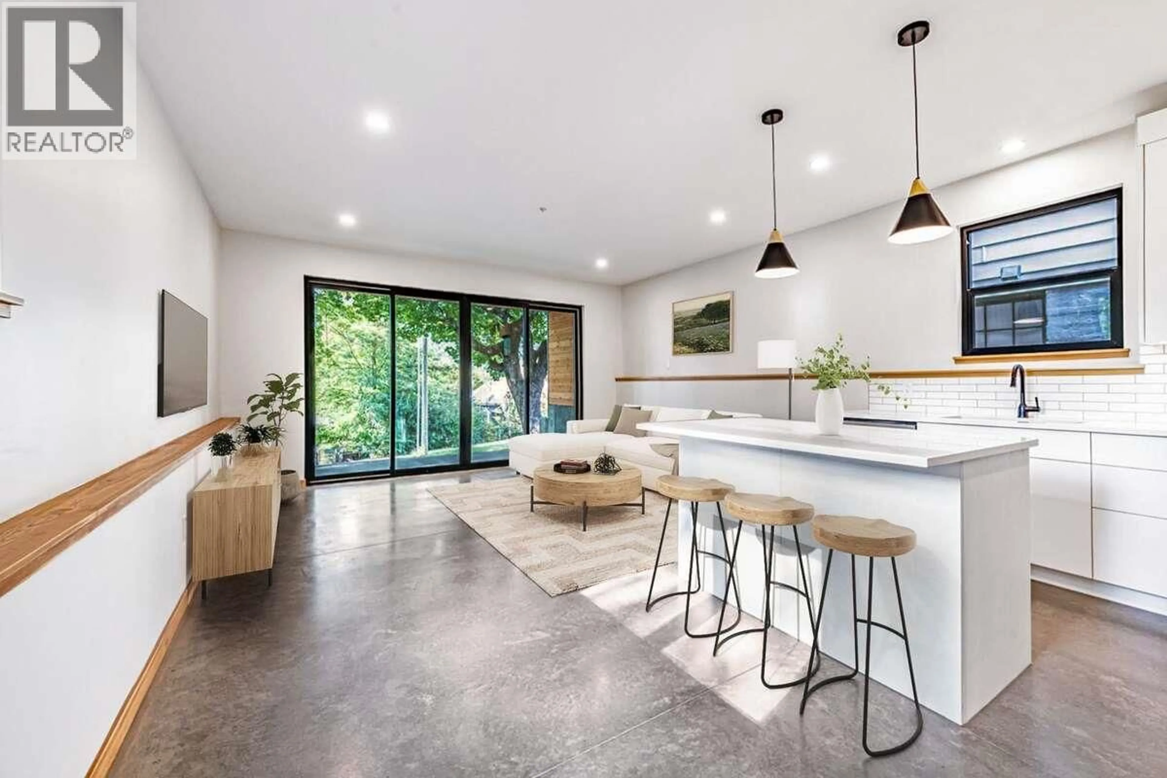 Open concept kitchen, cement floor for 1 - 916 CARBONATE STREET, Nelson British Columbia V1L4R4