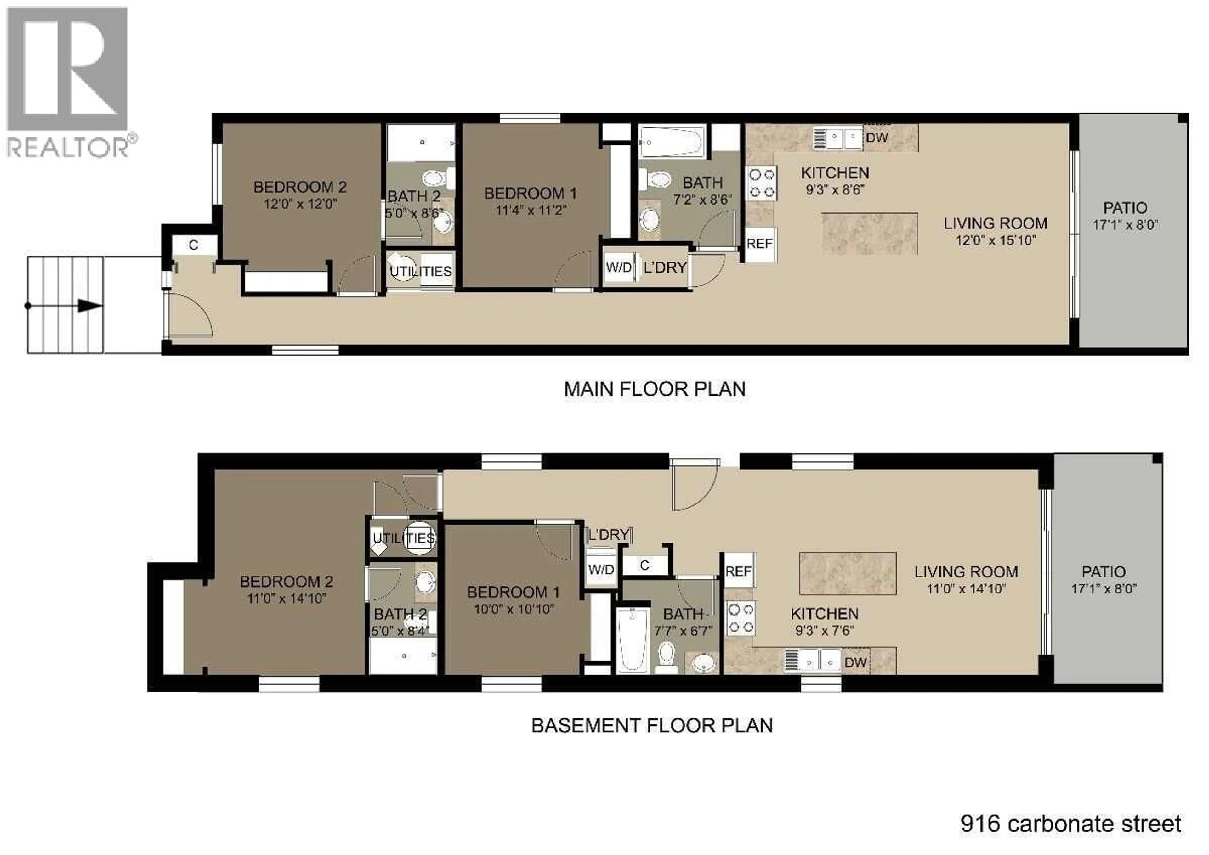Floor plan for 1 - 916 CARBONATE STREET, Nelson British Columbia V1L4R4