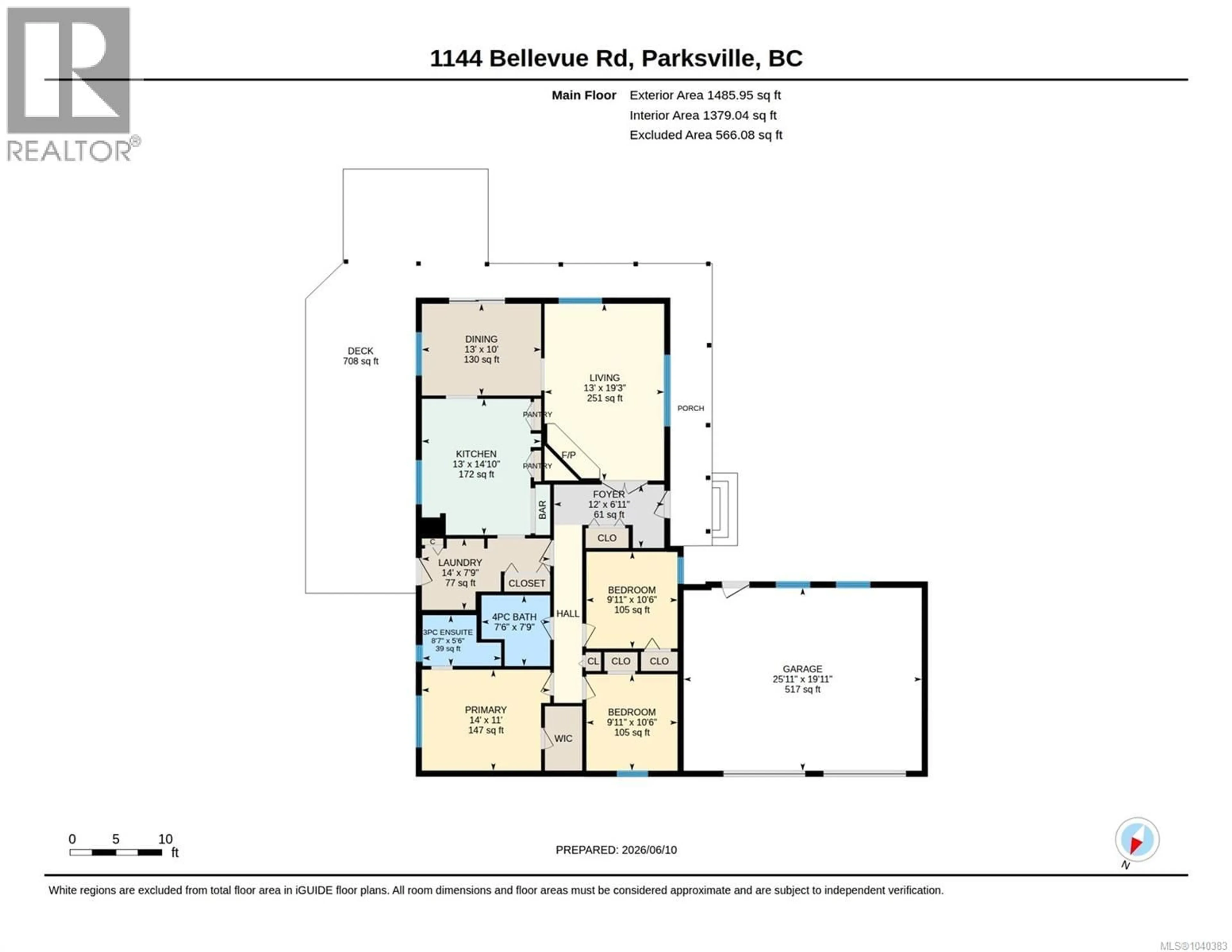 Floor plan for 1144 BELLEVUE ROAD, Errington British Columbia V9P2C4