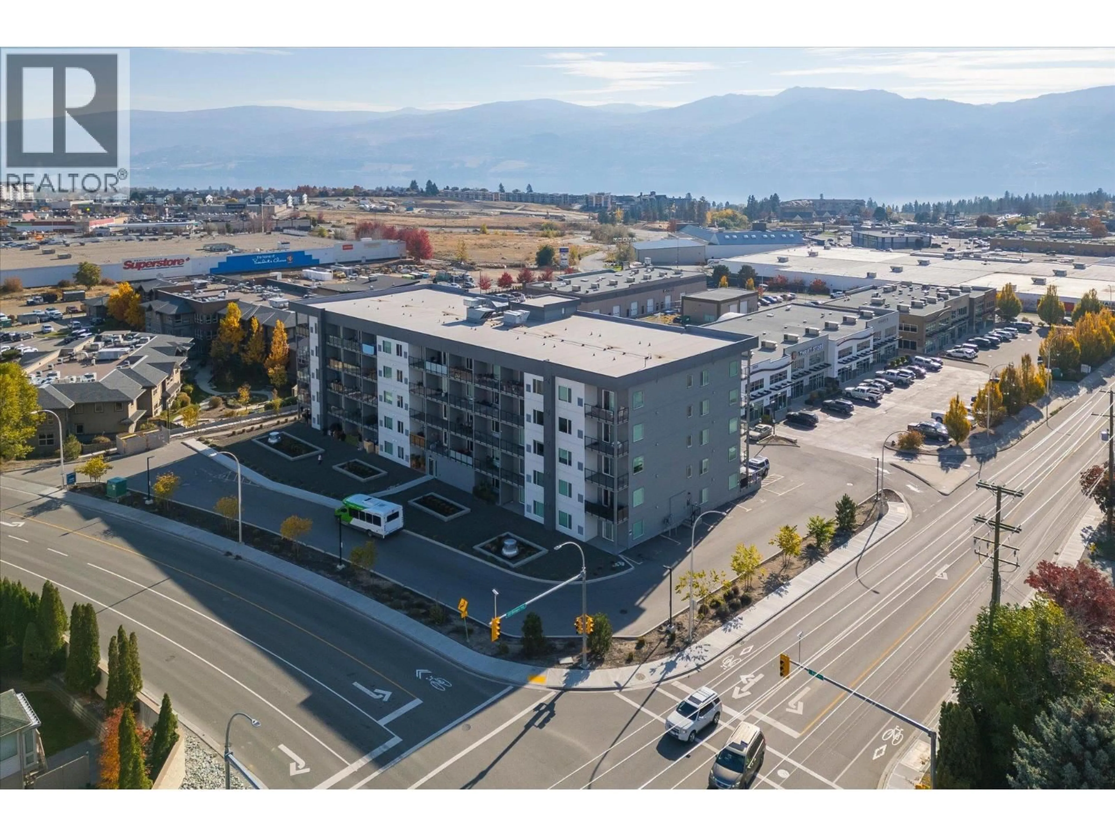 A pic from outside/outdoor area/front of a property/back of a property/a pic from drone, mountain view for 305 - 2345 BUTT ROAD, Westbank British Columbia V4T0G2