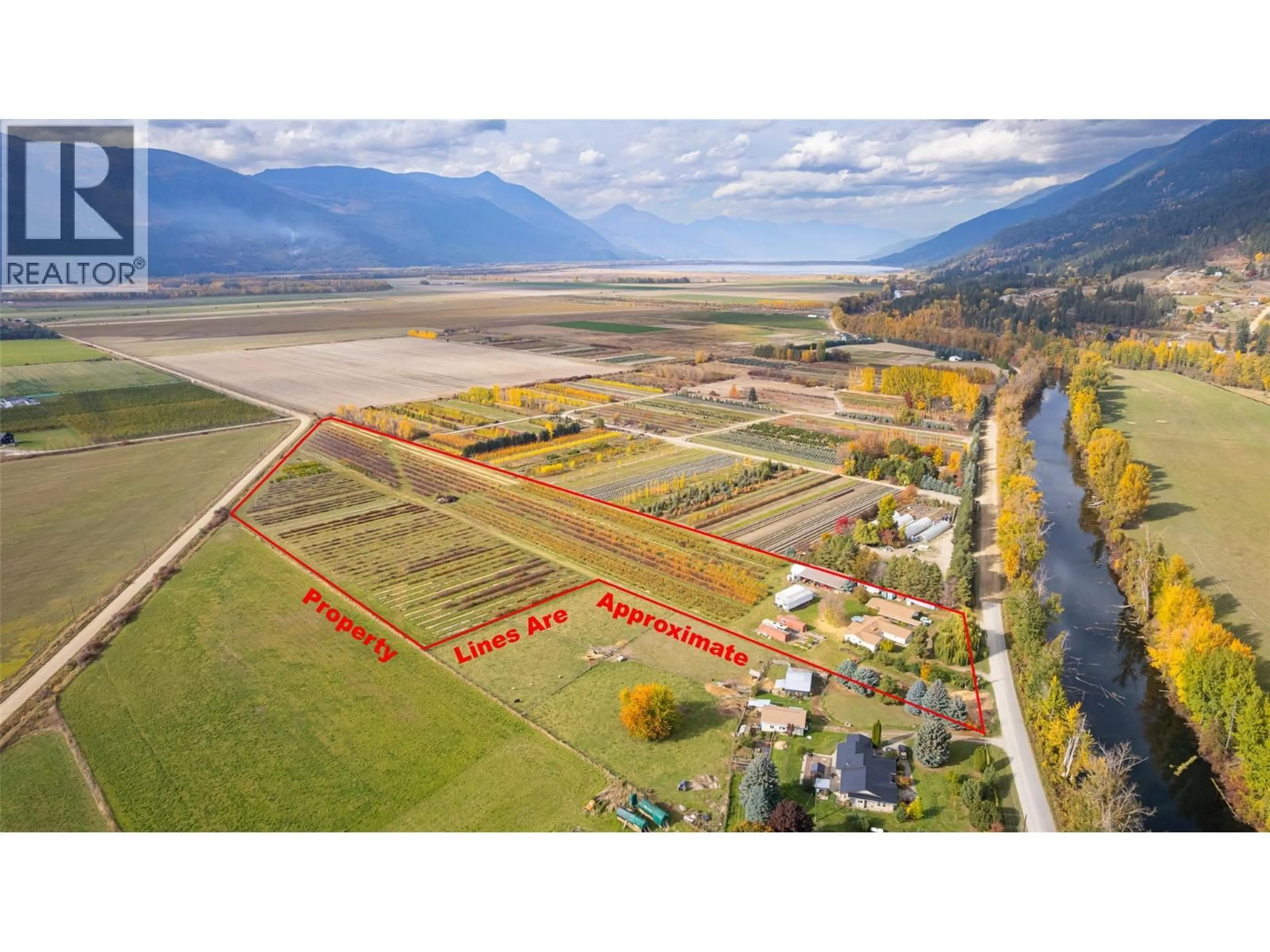 A pic from outside/outdoor area/front of a property/back of a property/a pic from drone, water/lake/river/ocean view for 1331 CHANNEL ROAD, Wynndel British Columbia V0B2N1