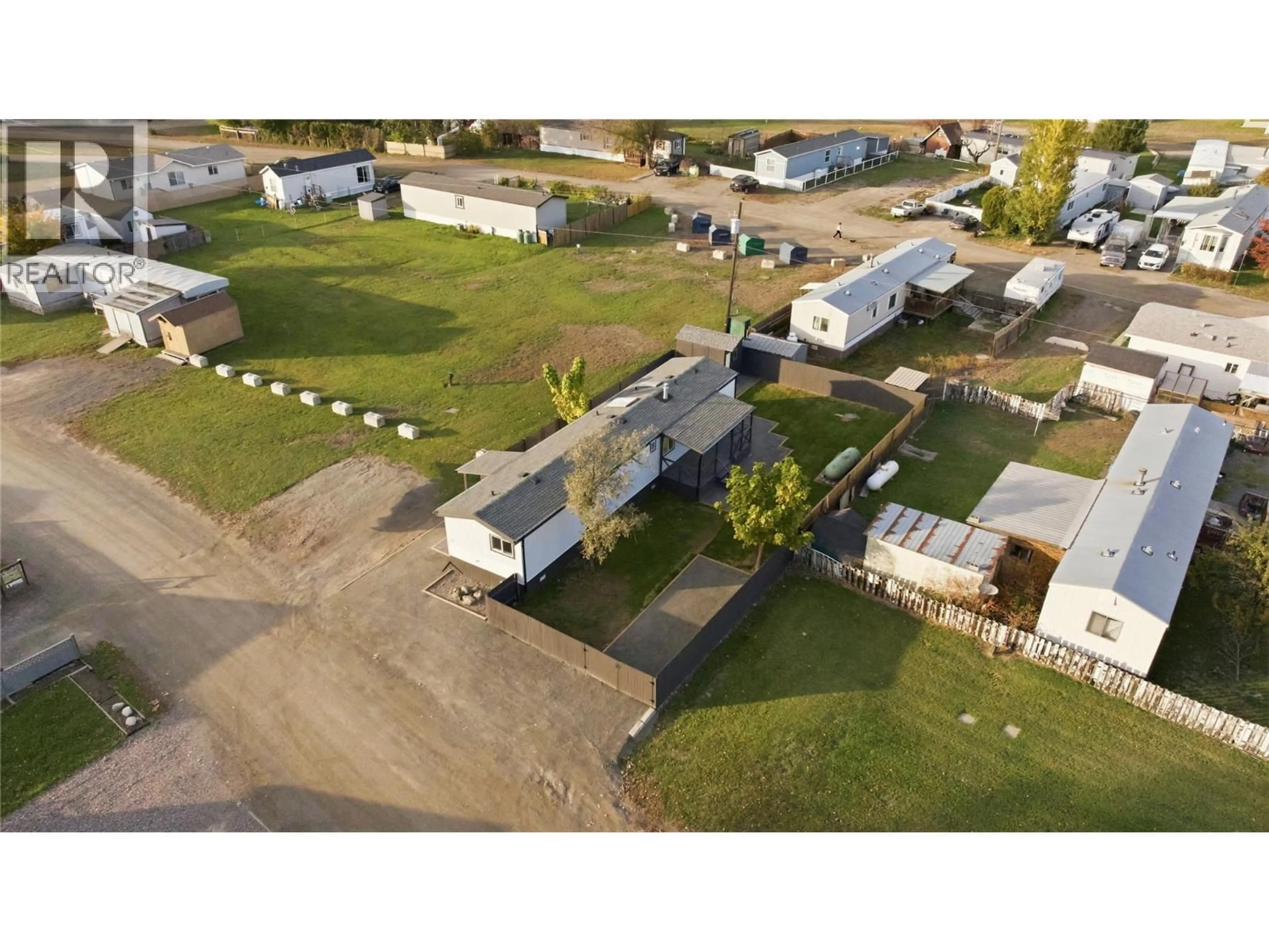 A pic from outside/outdoor area/front of a property/back of a property/a pic from drone, street for C3 - 220 G & M ROAD, Kamloops British Columbia V2H1A4