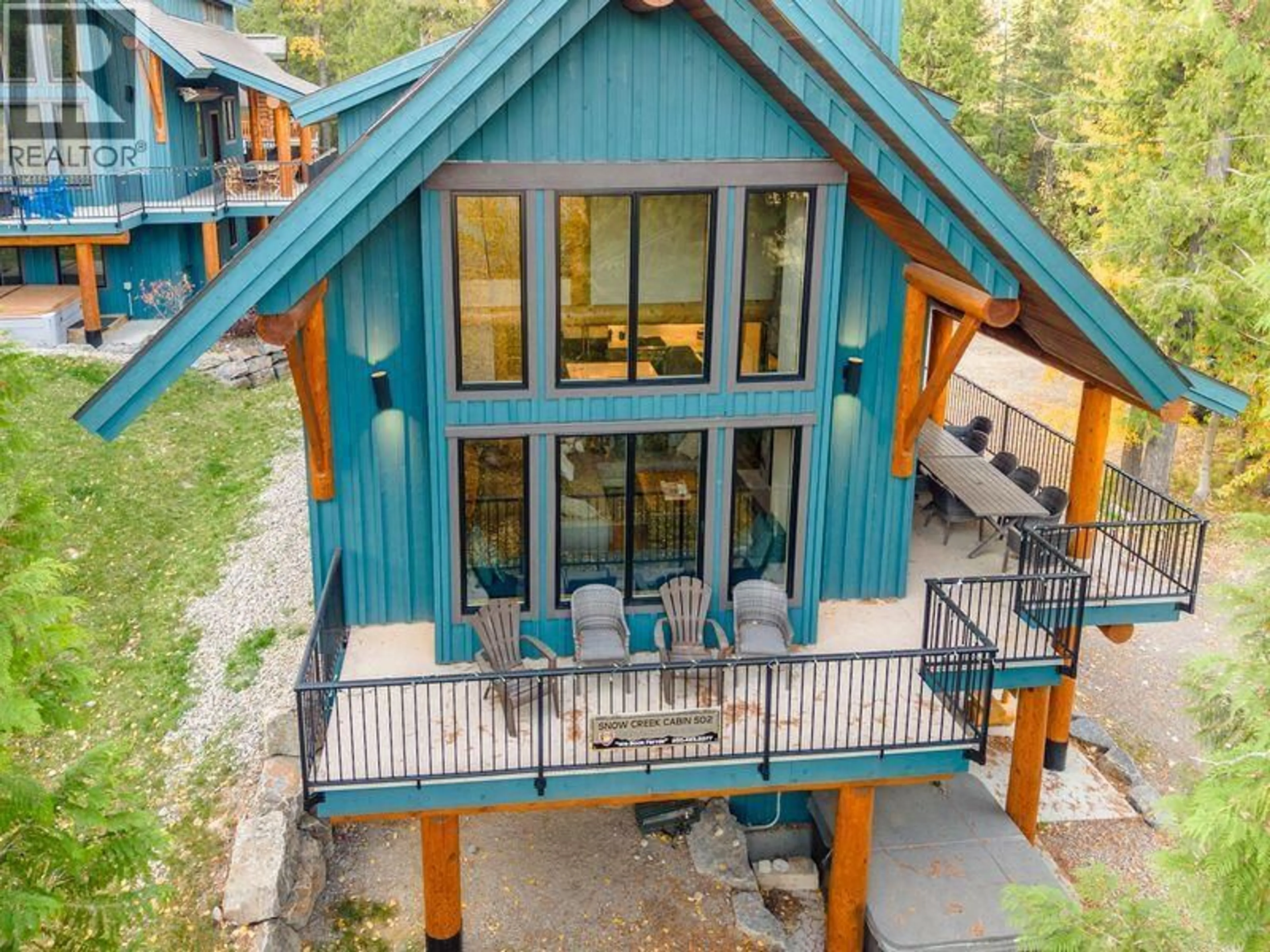 A pic from outside/outdoor area/front of a property/back of a property/a pic from drone, unknown for 5258 HIGHLINE DRIVE, Fernie British Columbia V0B1M6
