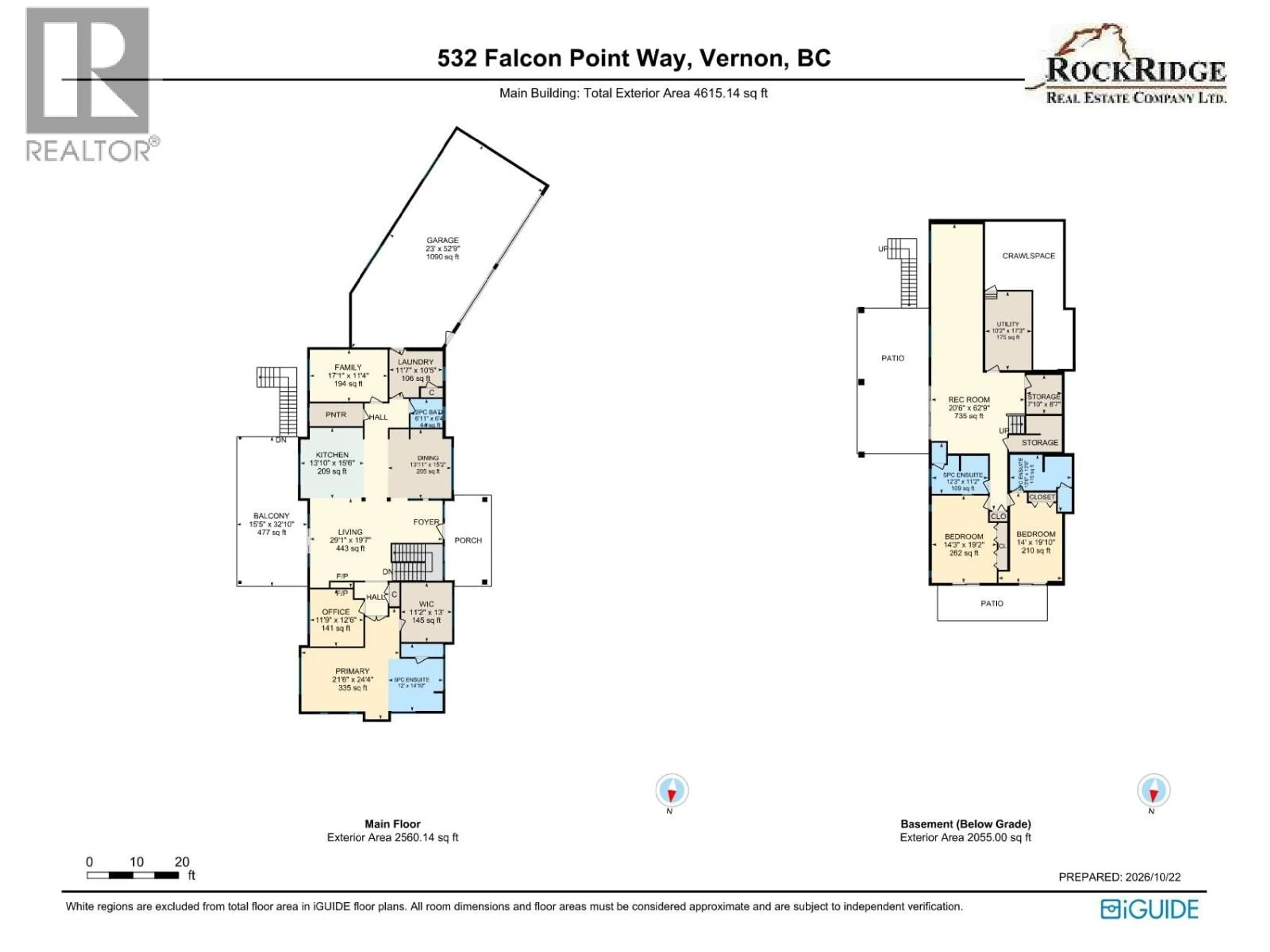 Floor plan for 532 FALCON POINT WAY, Vernon British Columbia V1H1Y4