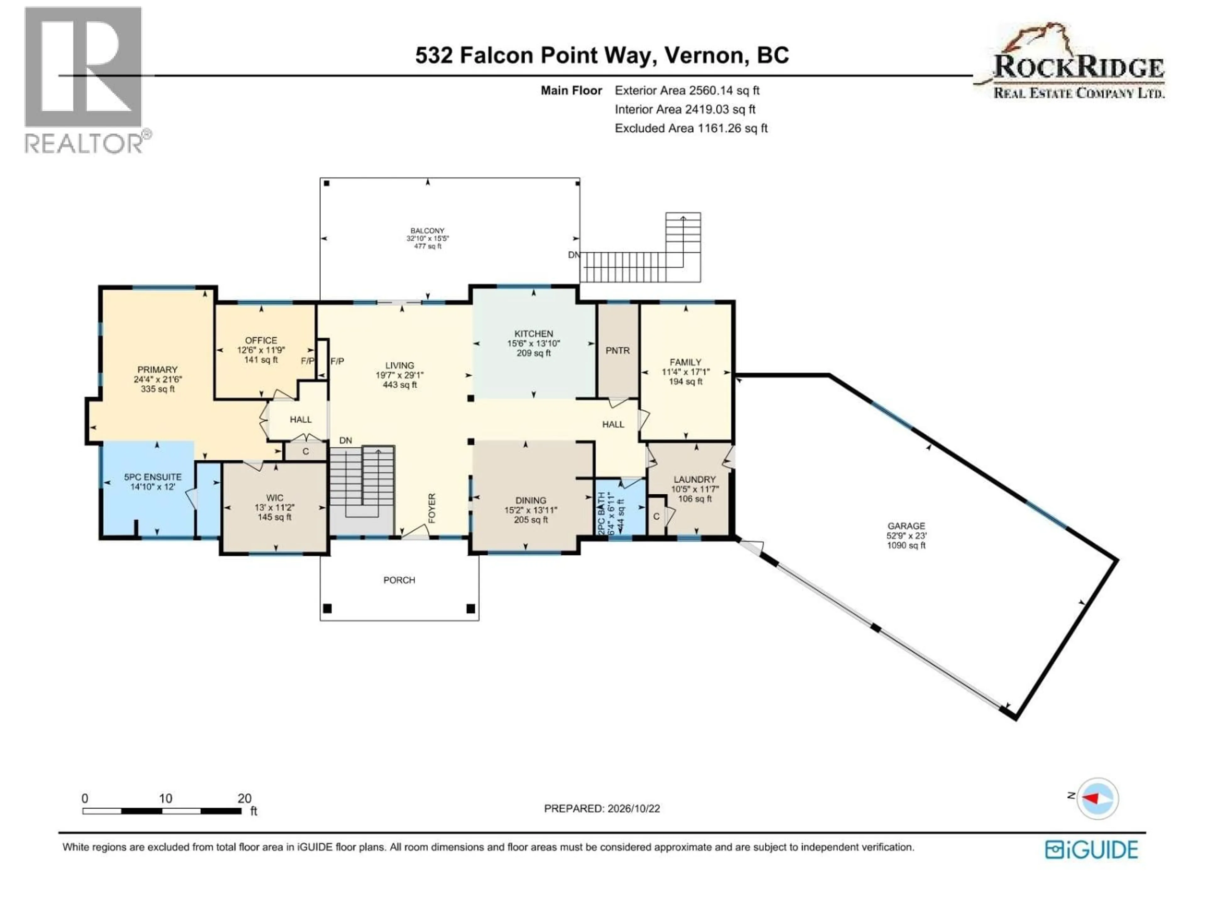 Floor plan for 532 FALCON POINT WAY, Vernon British Columbia V1H1Y4