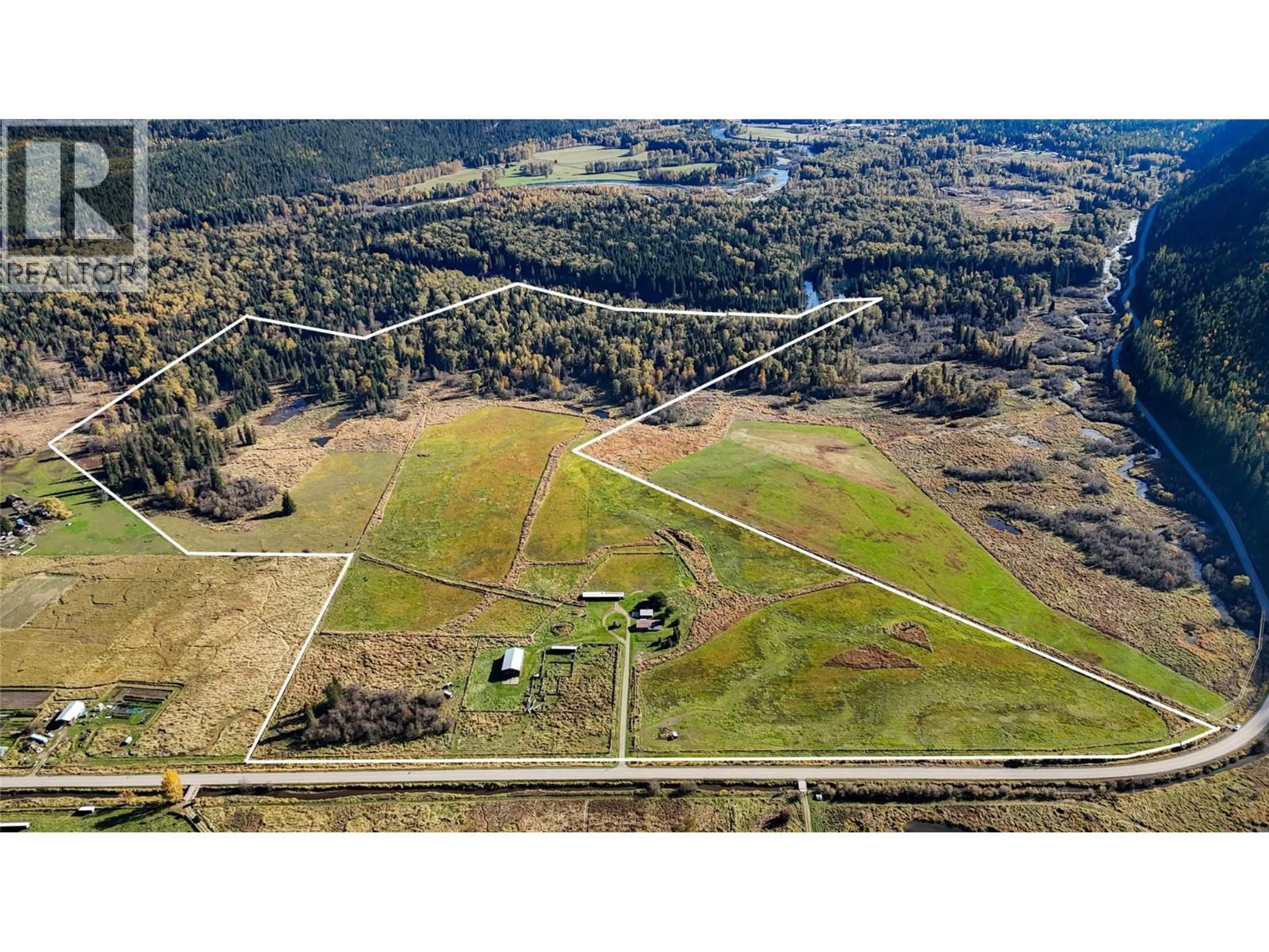 A pic from outside/outdoor area/front of a property/back of a property/a pic from drone, unknown for 13226 HIGHWAY 31 OTHER, Meadow Creek British Columbia V0G1N0